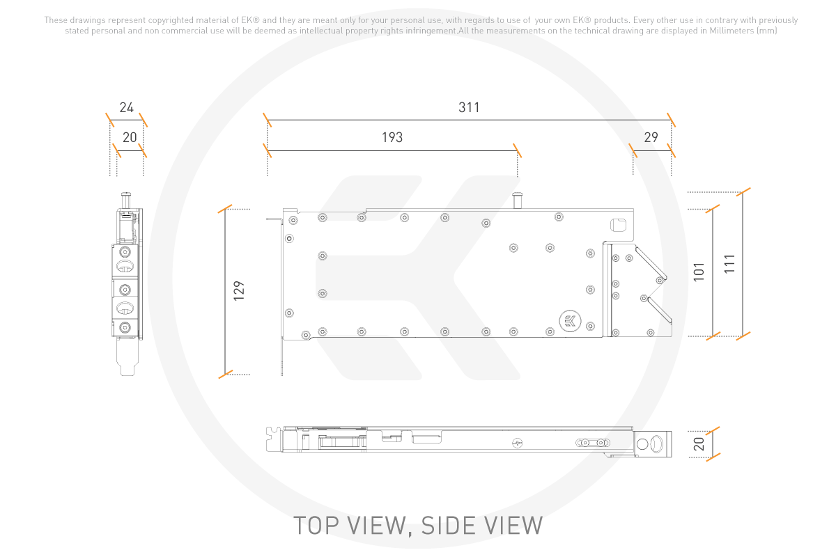 A5500 Rack Technical Drawing