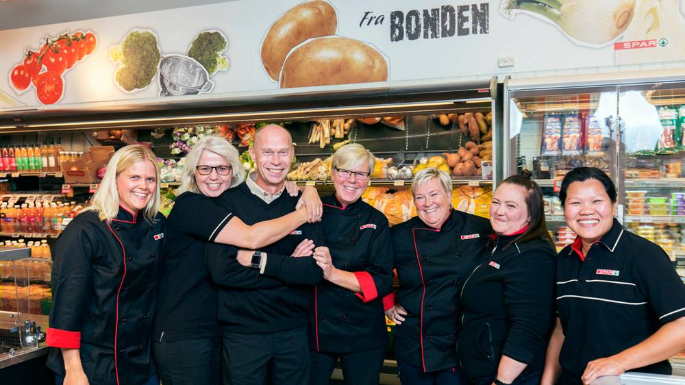 Ansatte i en SPAR-butikk