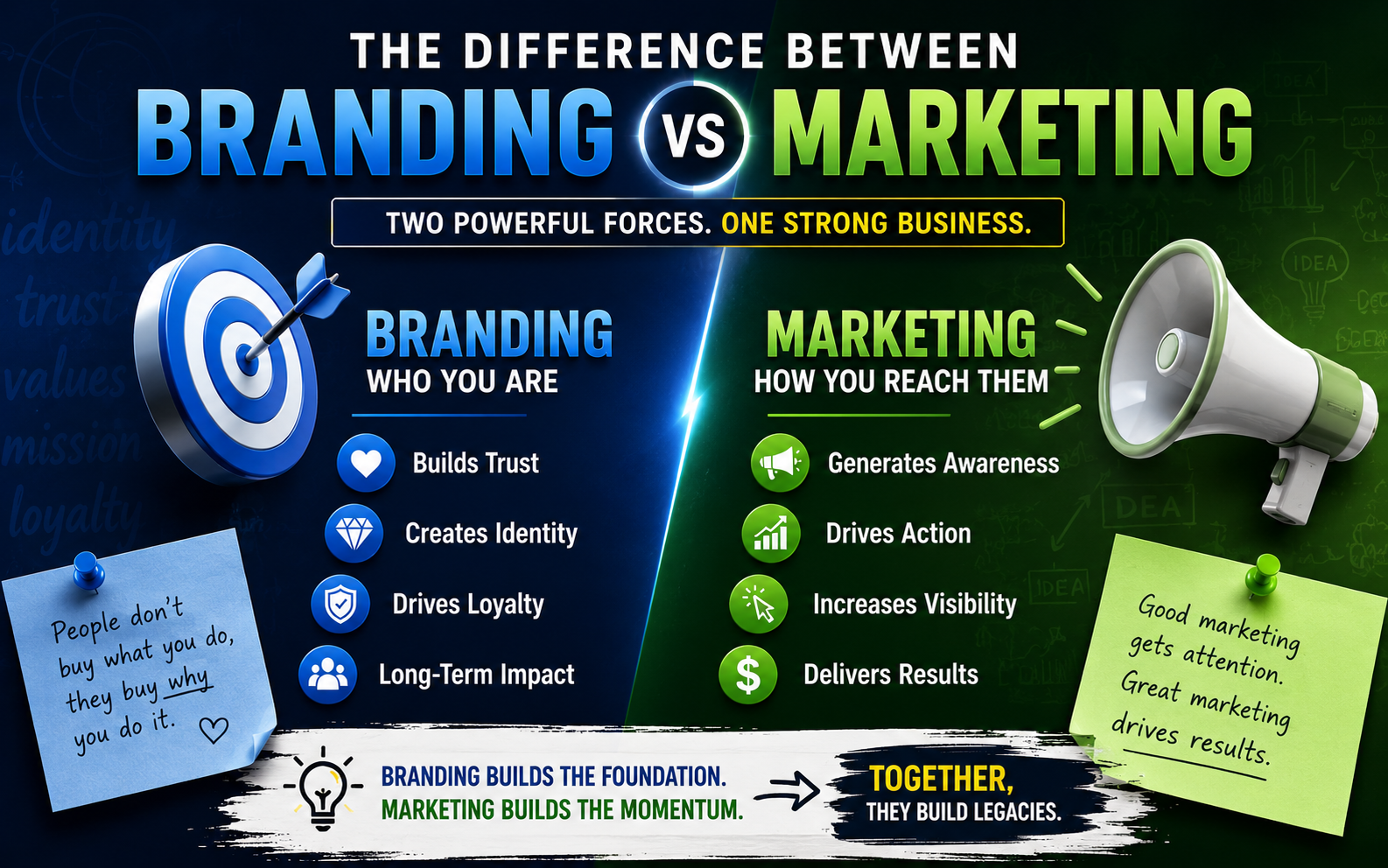 The Difference Between Branding and Marketing: A Practical Guide for Business Owners