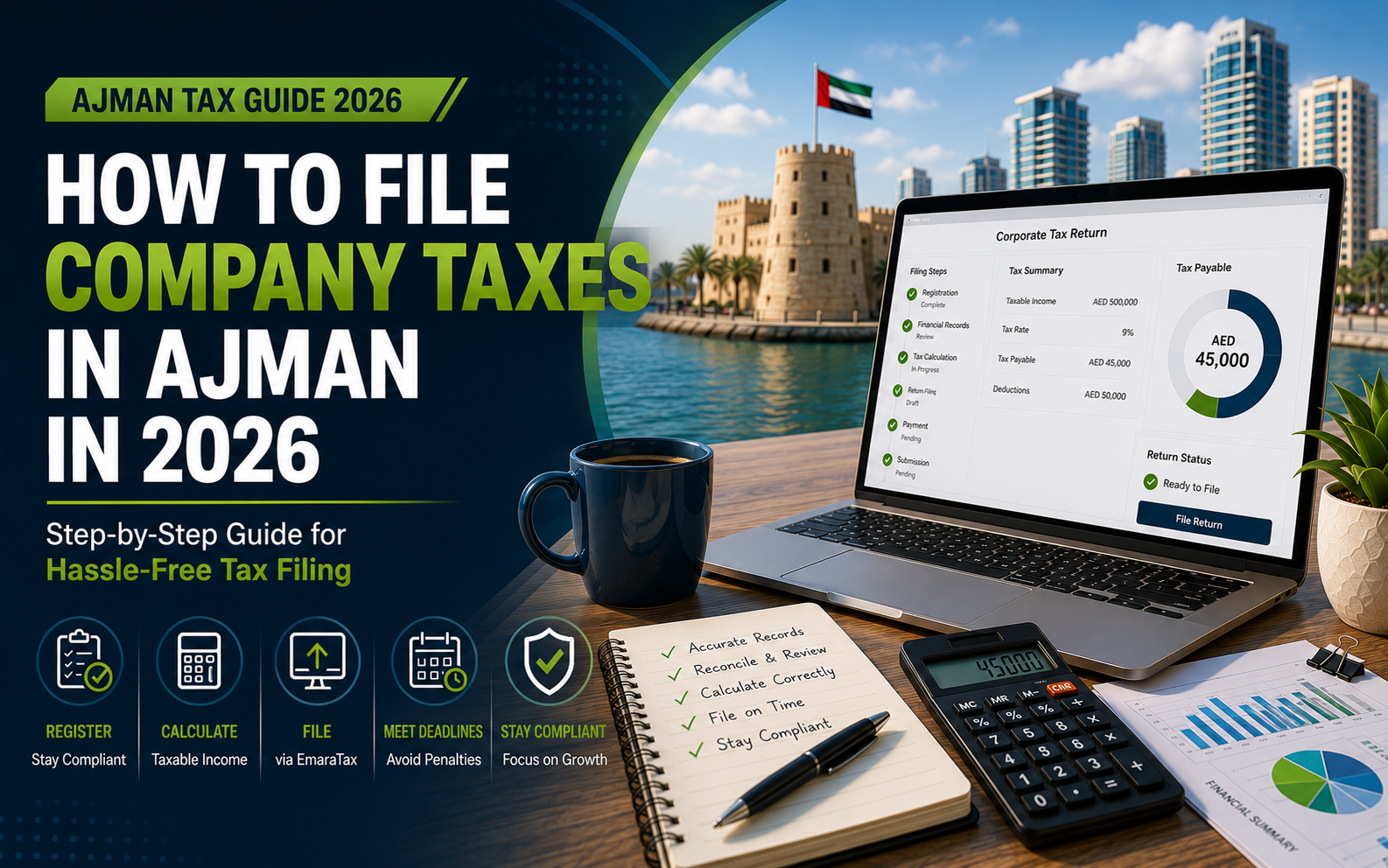 How to File Company Taxes in Ajman in 2026: Step-by-Step Guide