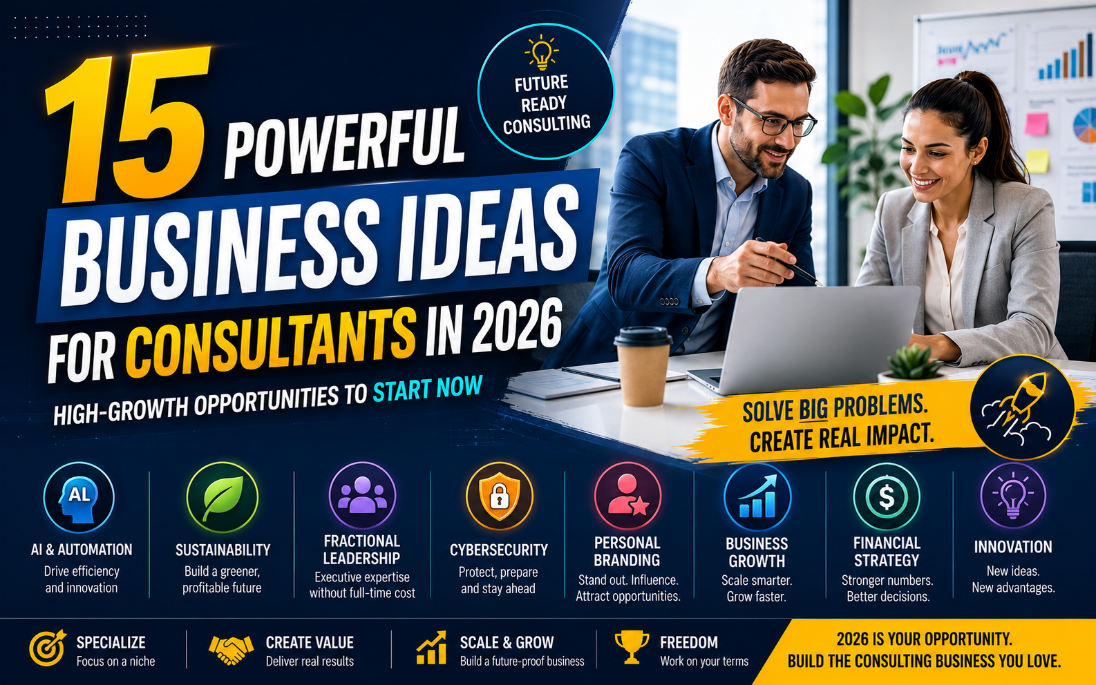 Business Ideas for Consultants in 2026: 15 Practical Niches for Independent Advisors