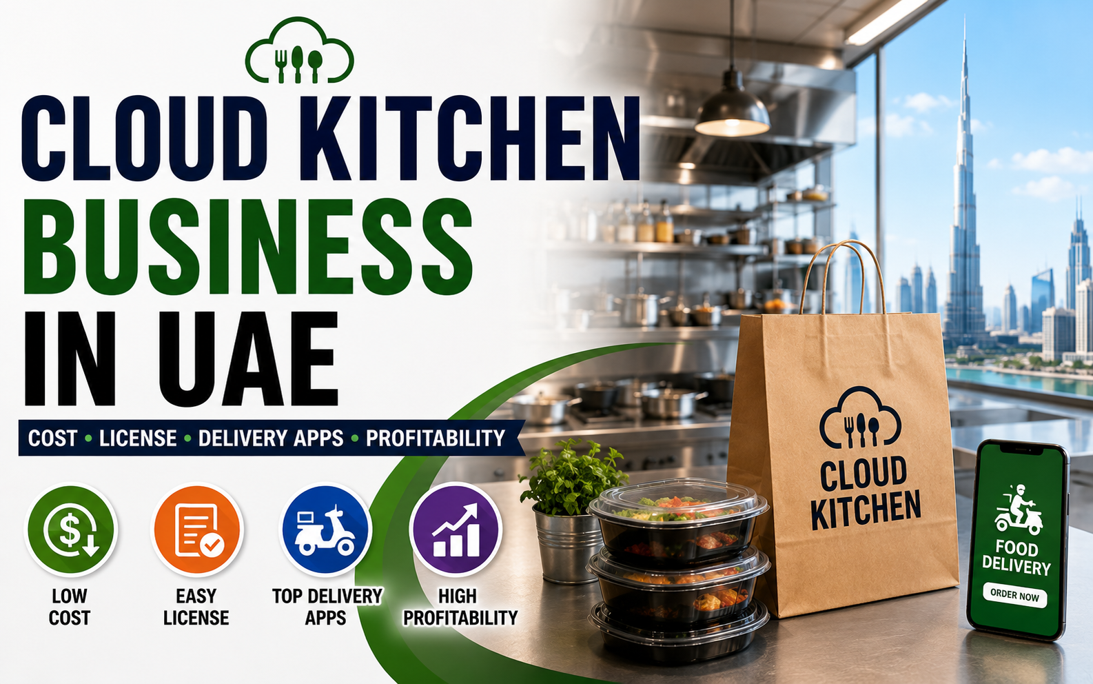 Cloud Kitchen Business in UAE: Cost, License and Profitability