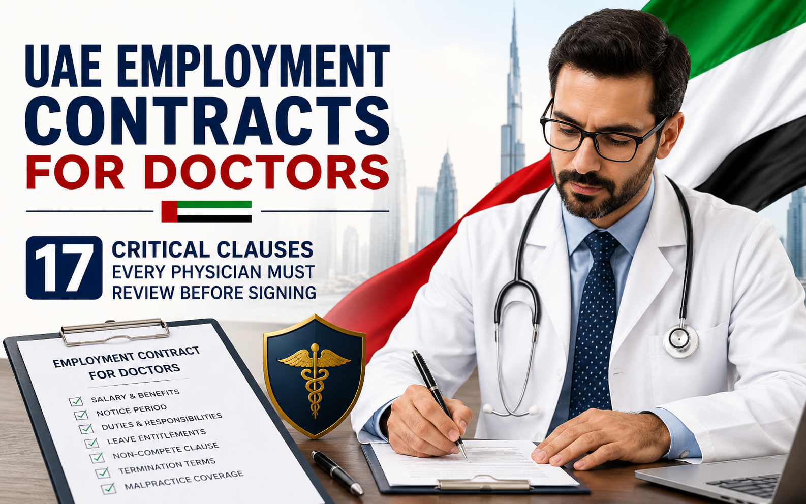 UAE Doctor Employment Contracts: 17 Clauses to Review