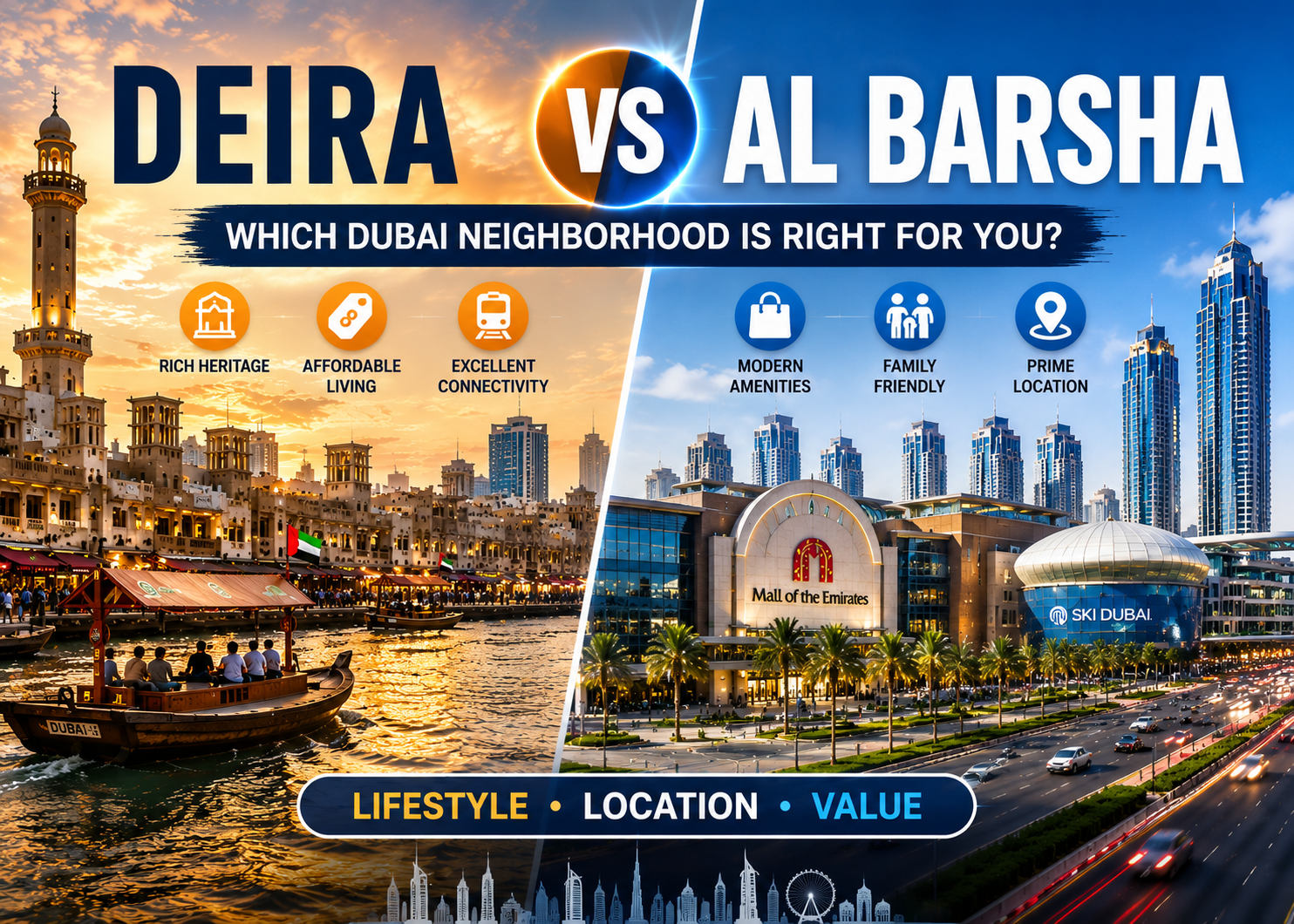 Deira vs Al Barsha: Which Dubai Neighborhood Is Right for You?