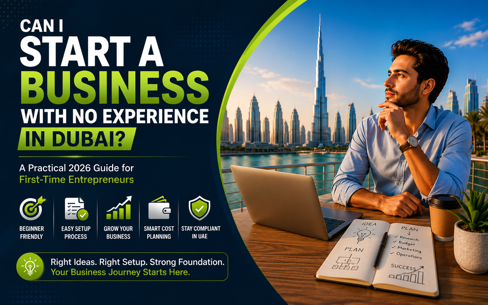 Can I Start a Business With No Experience in Dubai? 2026 Beginner's Guide