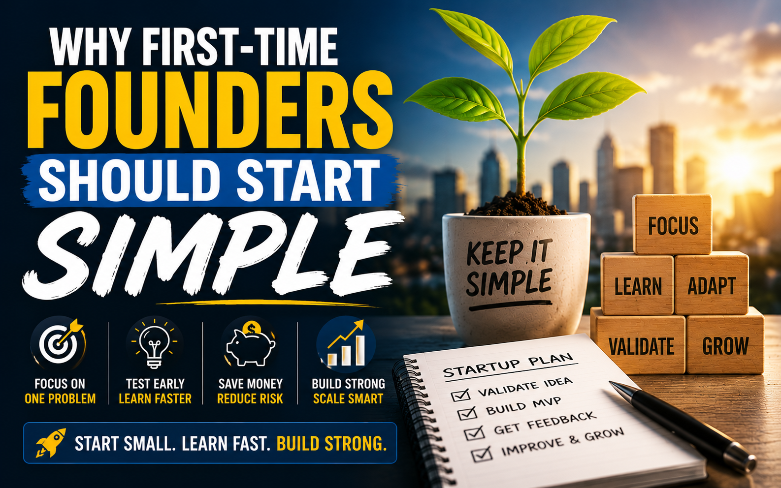 Why First-Time Founders Should Start Simple