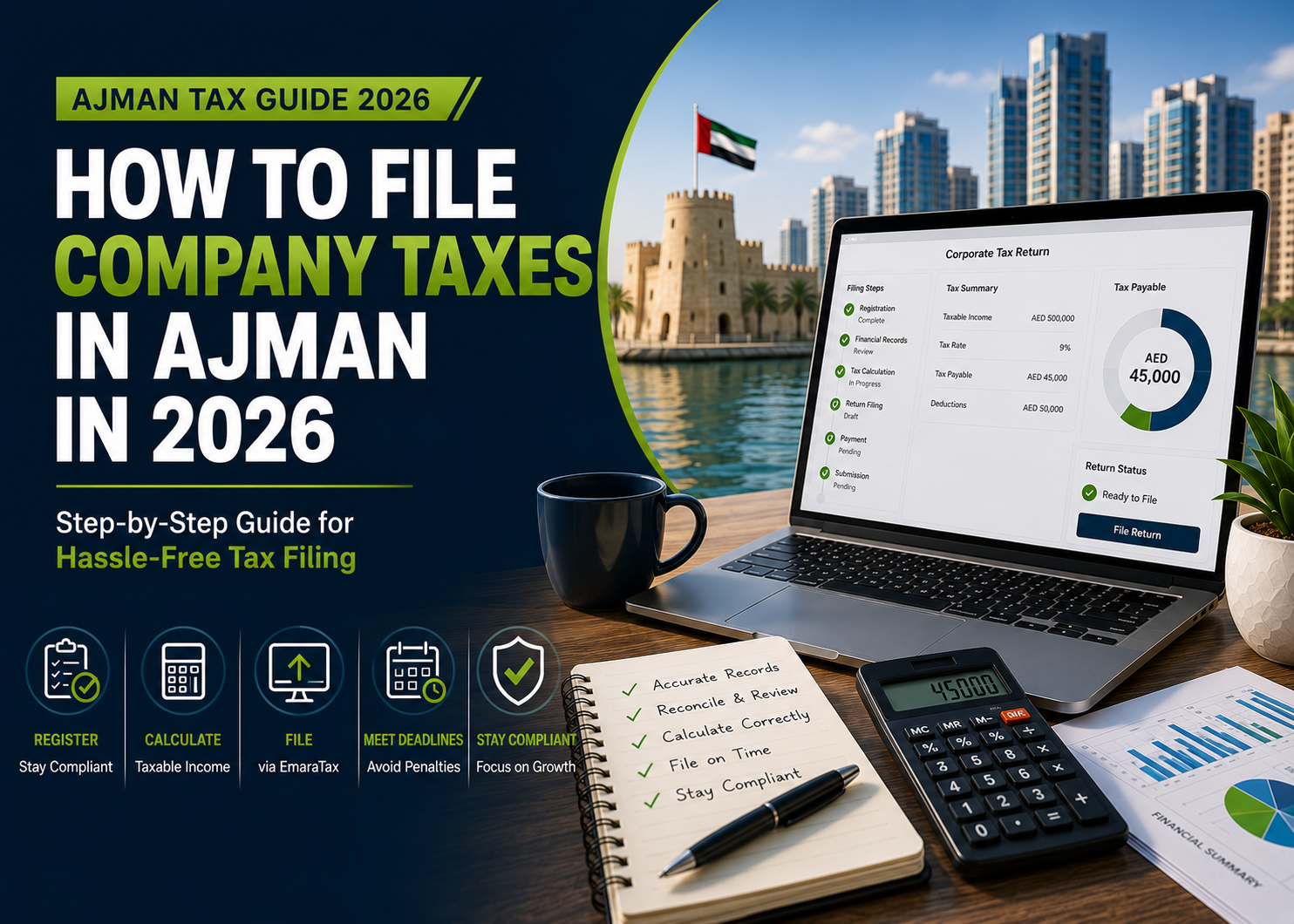 How to File Company Taxes in Ajman in 2026: Step-by-Step Guide