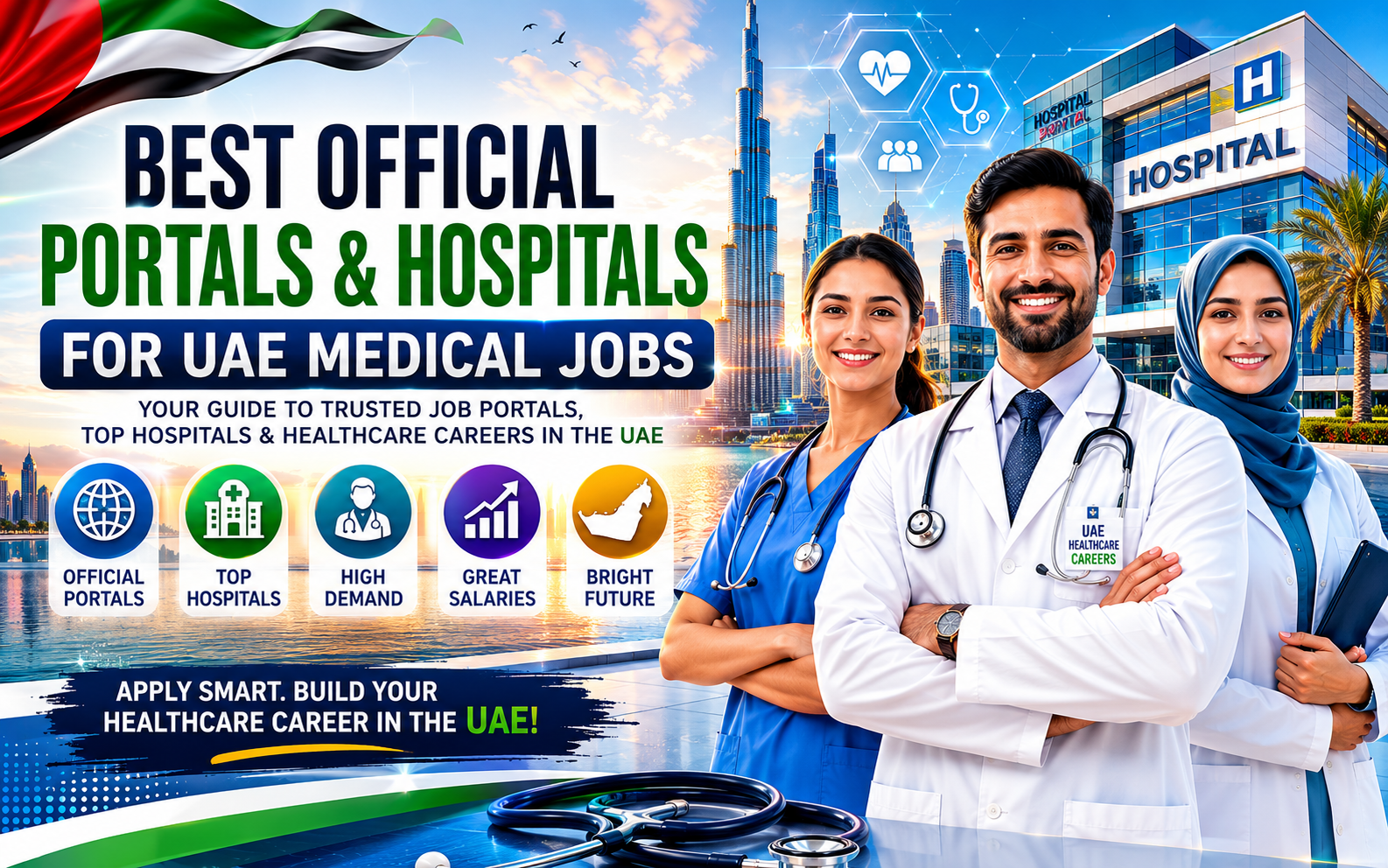 Best Official Portals and Hospitals for UAE Medical Jobs