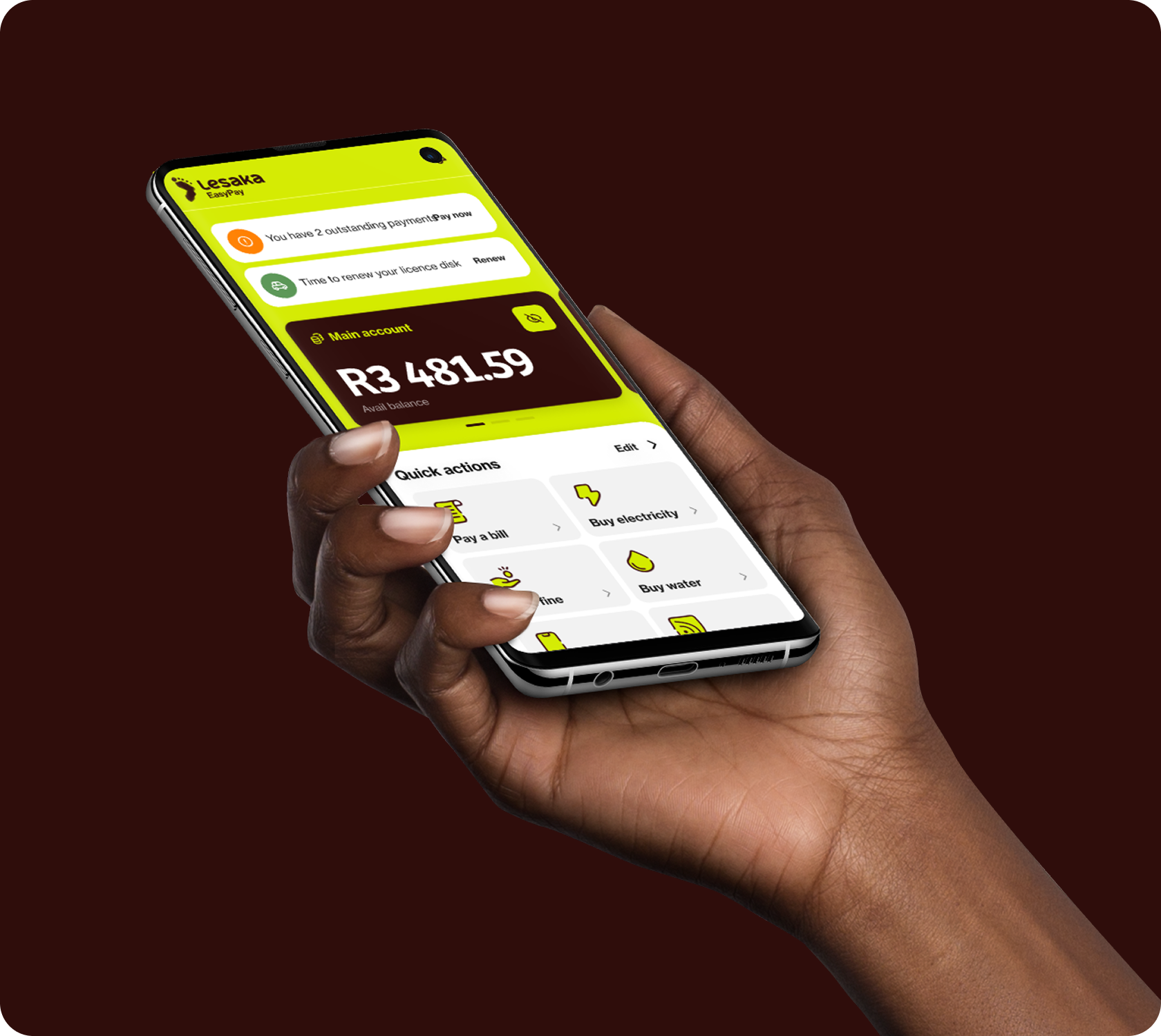 Apply for a top-up loan in the Lesaka EasyPay app