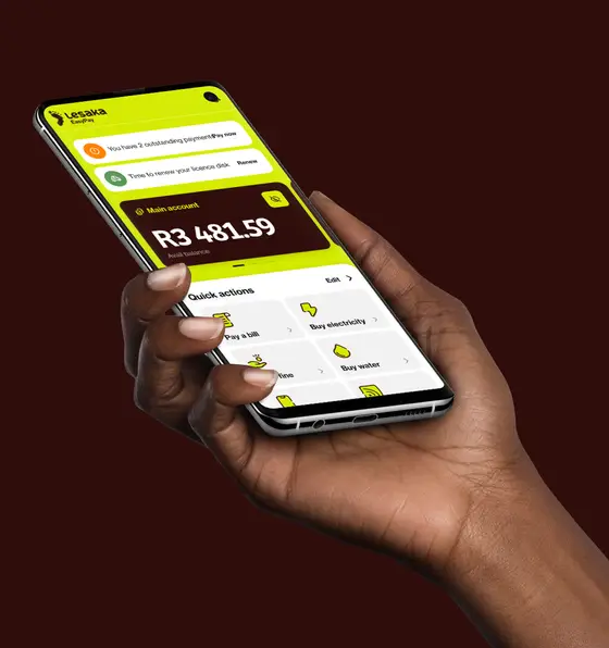 Apply for a top-up loan in the Lesaka EasyPay app
