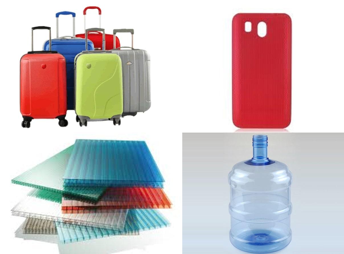 Hình 8: Một số sản phẩm thông dụng từ nhựa Polycarbonate