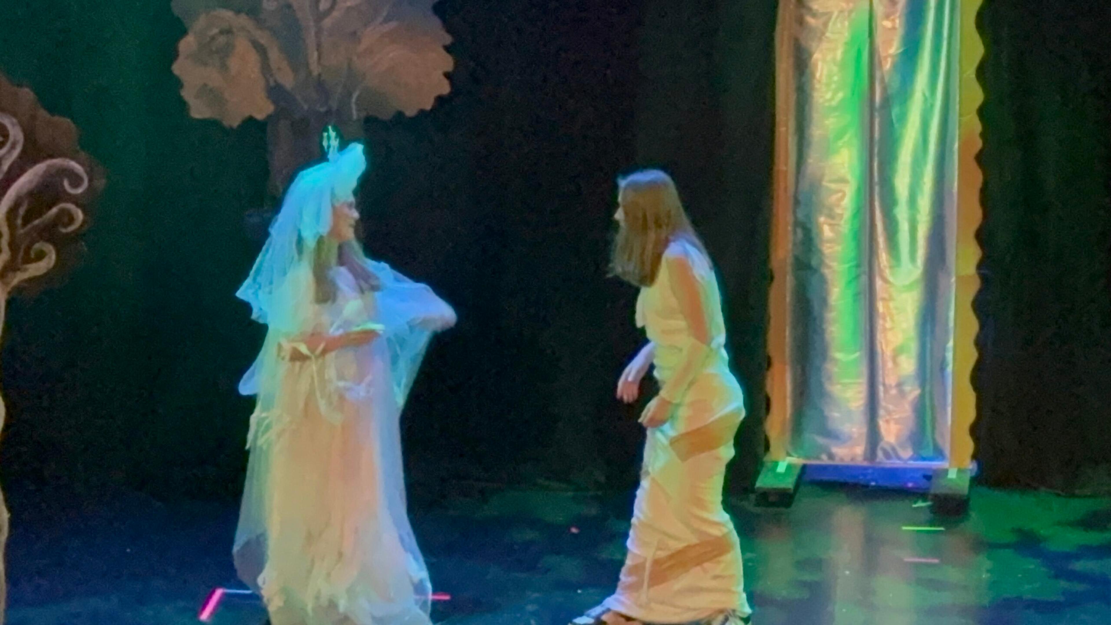 Bild från föreställningen Alice i skuggornas rike