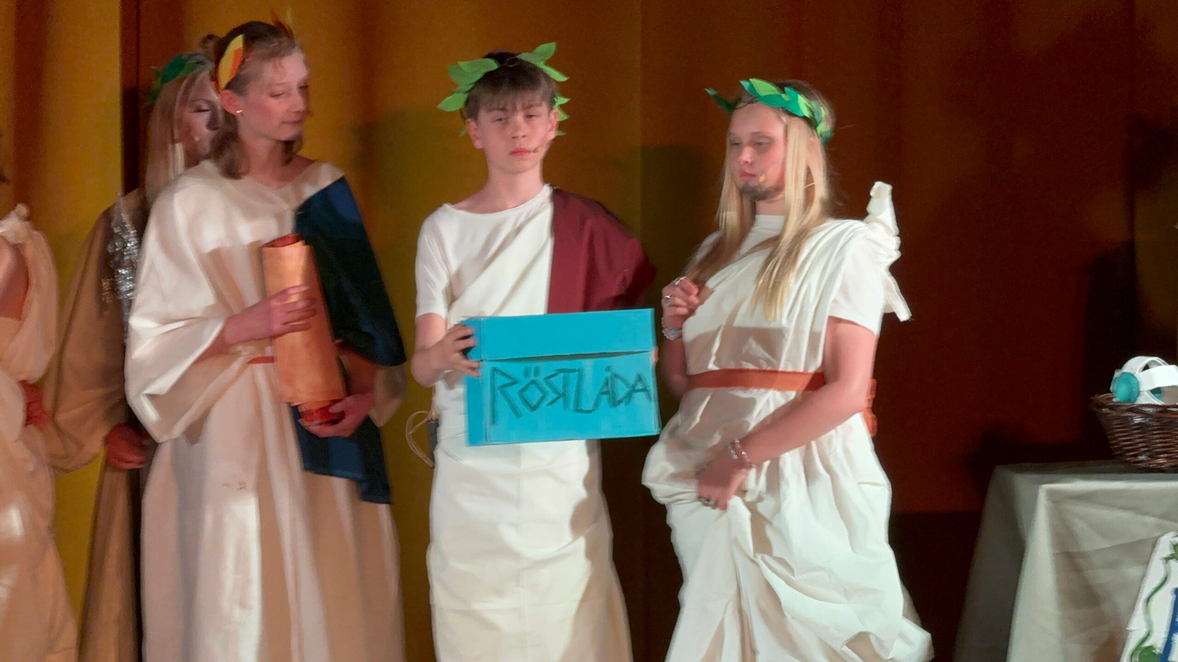Teatergrupp på Entréskolan