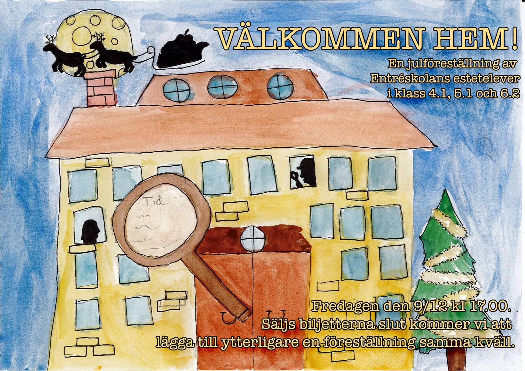 Bild från föreställningen Välkommen hem! – en julföreställning