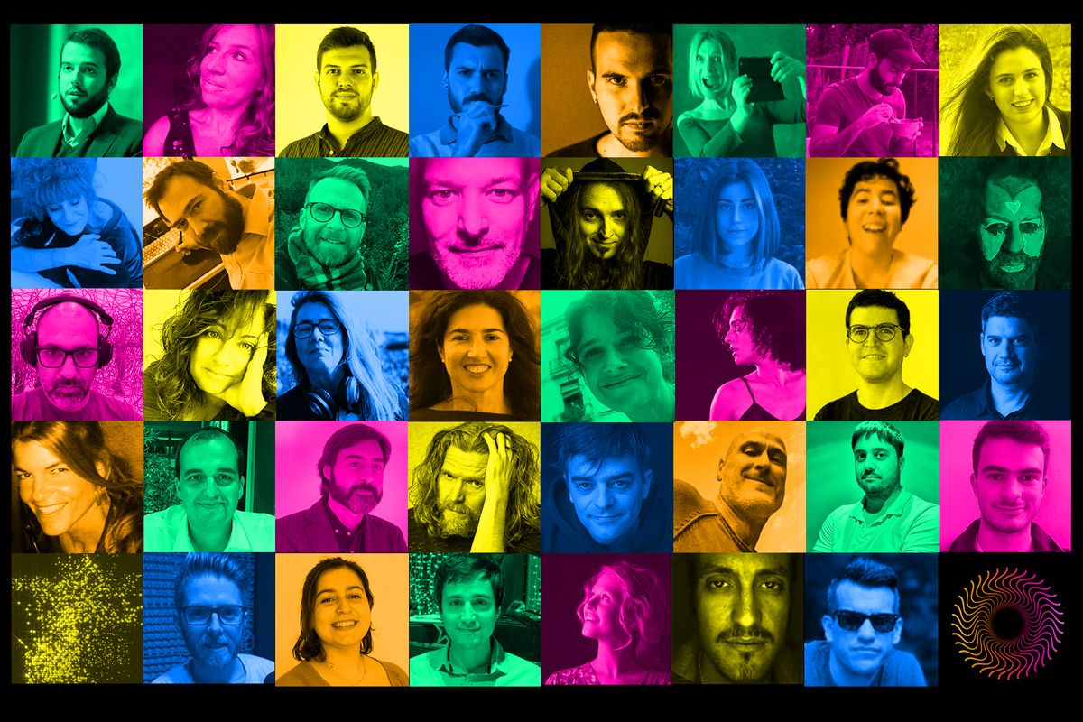 AIMCAT team — 40 people representing Catalonia at the AI Song Contest 2021