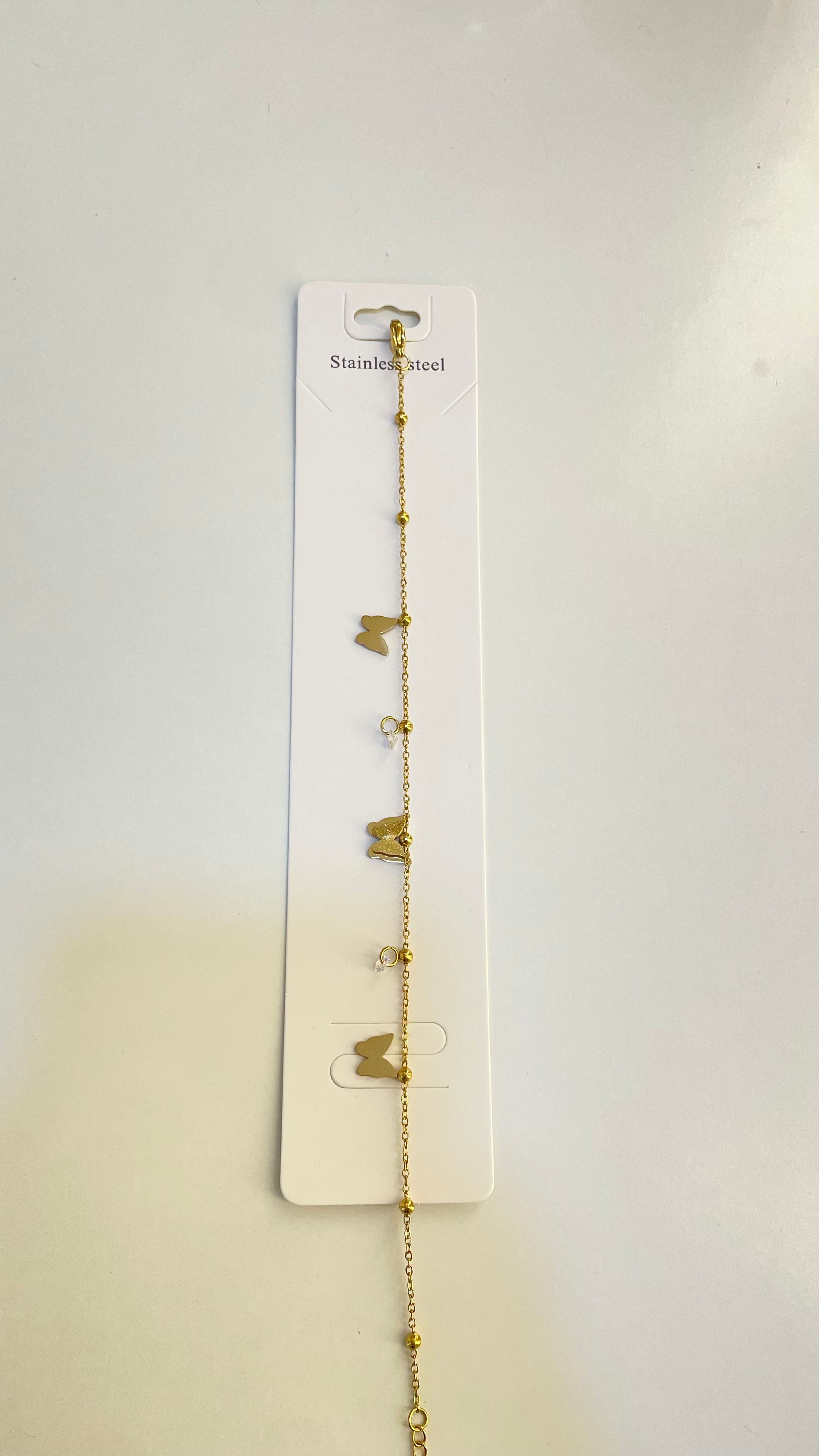 Pulsera con diseño de mariposa