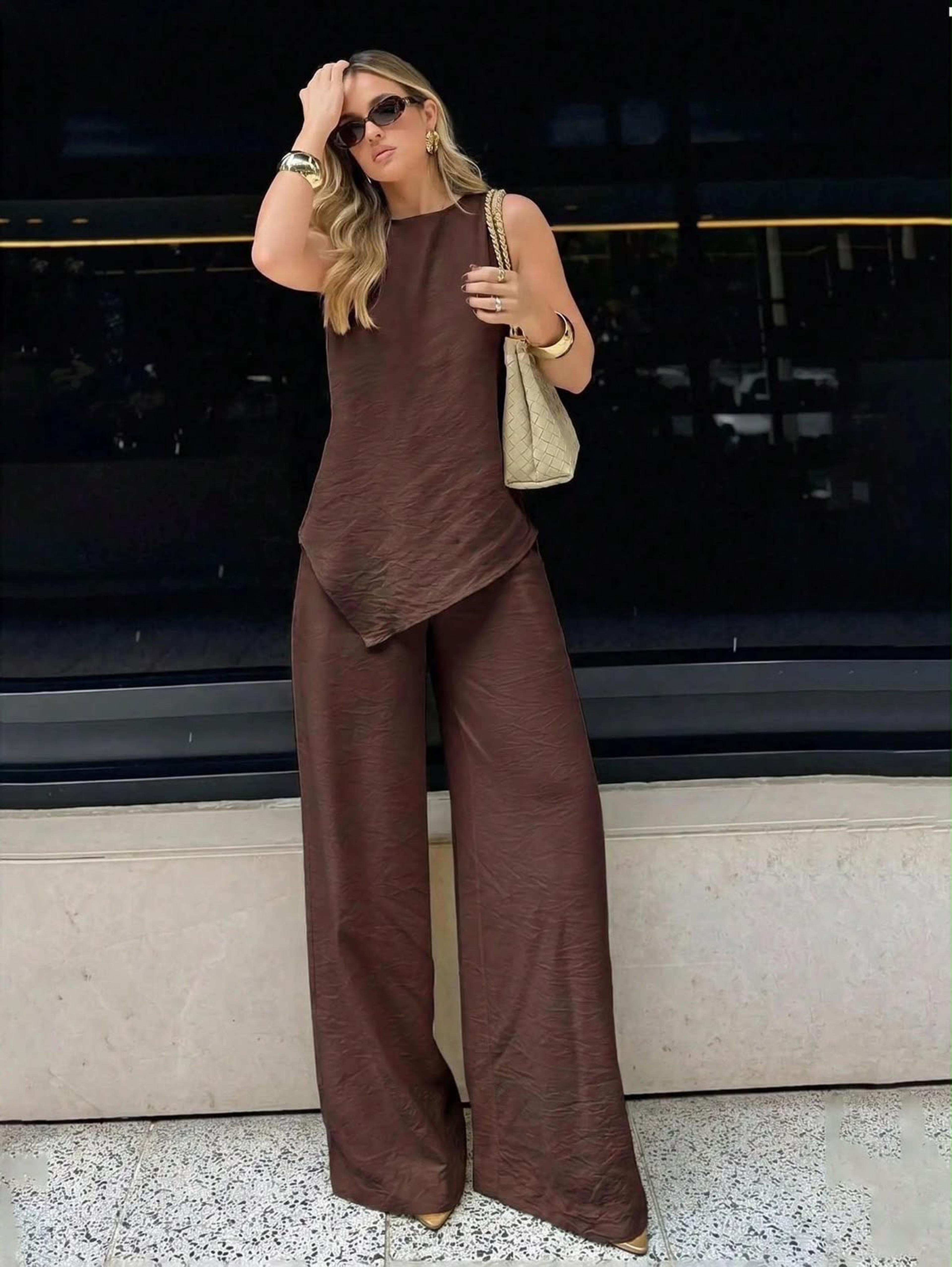 Two-piece pants and shirt sets