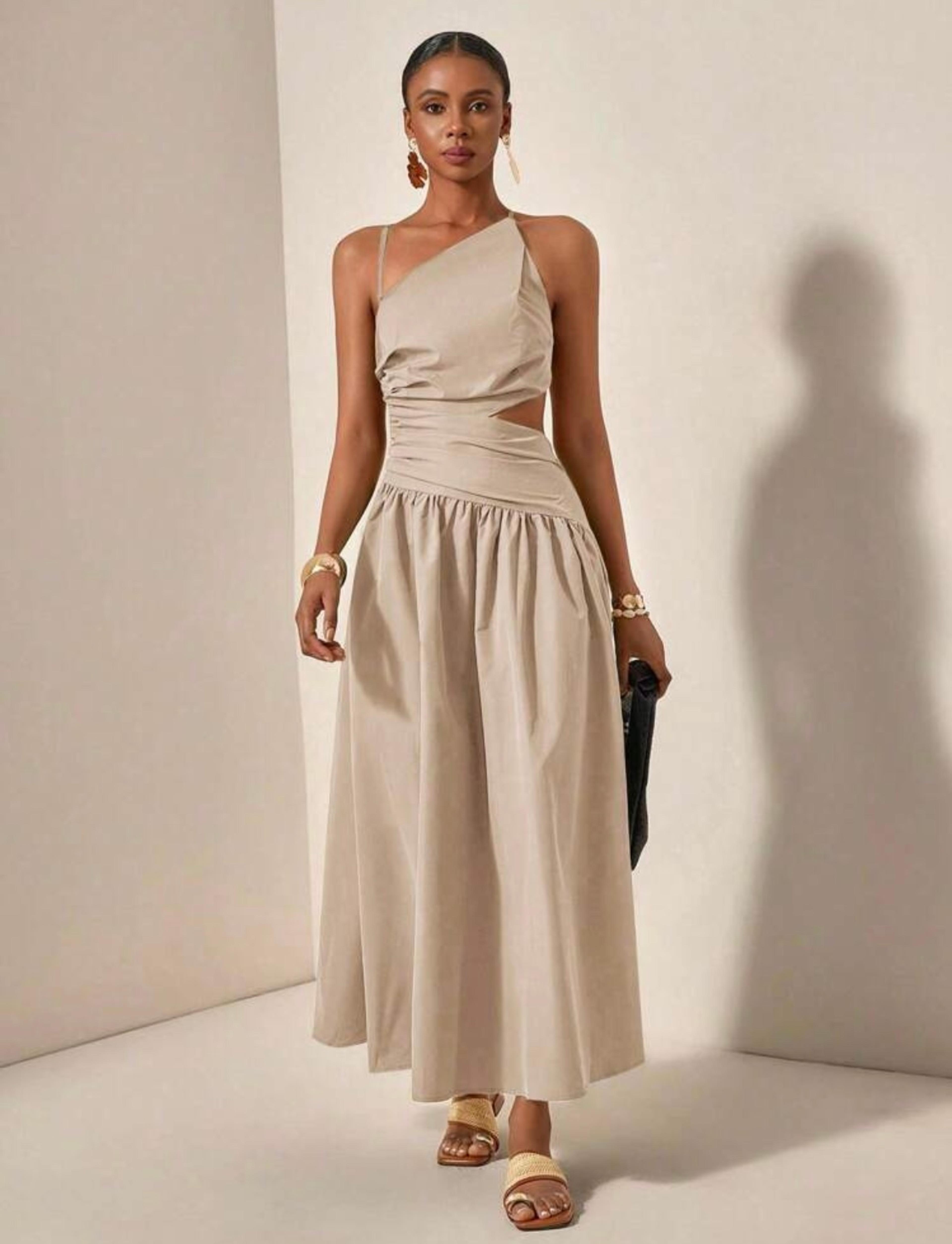 vestido largo casual lino verano 