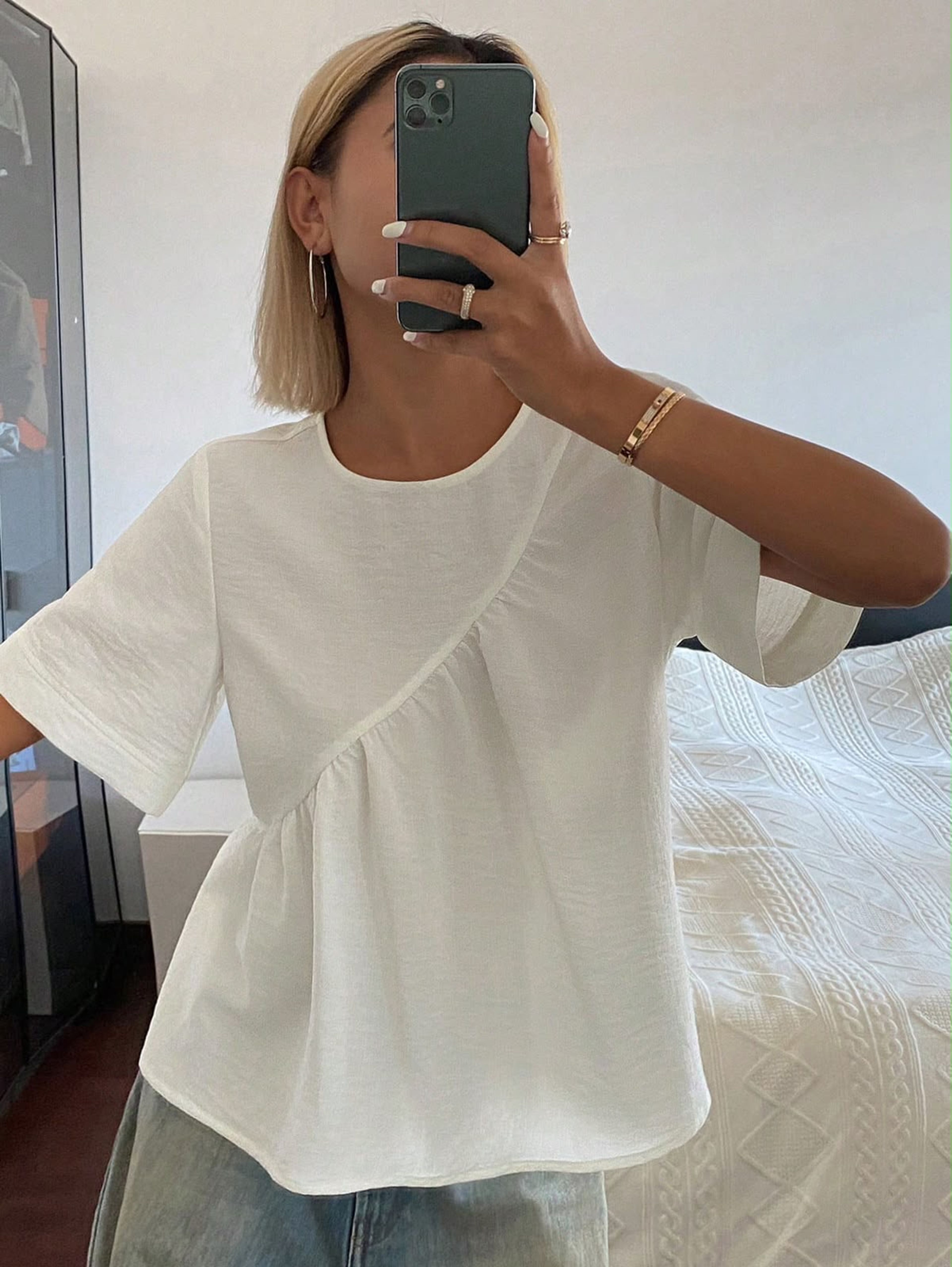 Camisa blanca casual