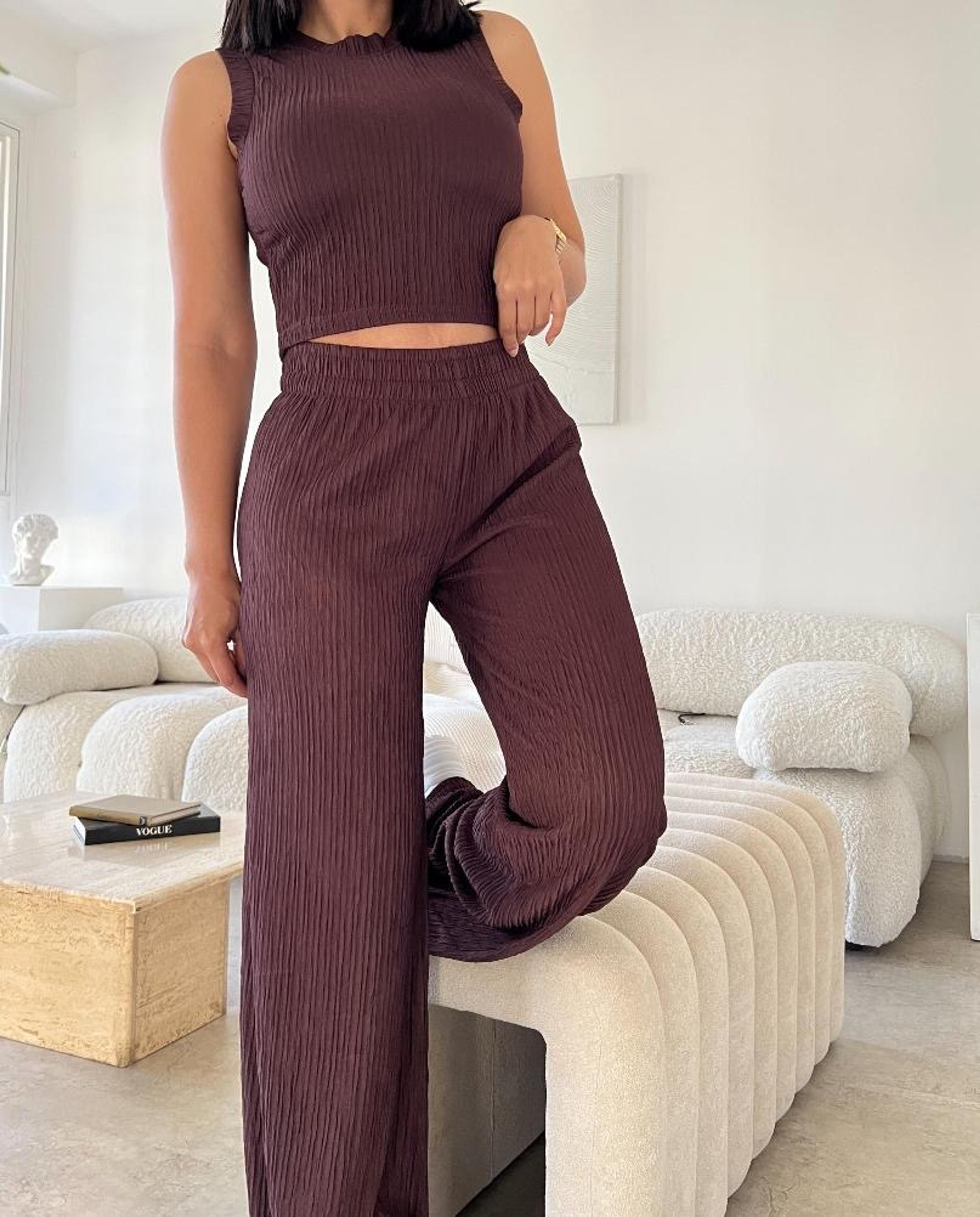 Conjunto de dos piezas sin mangas