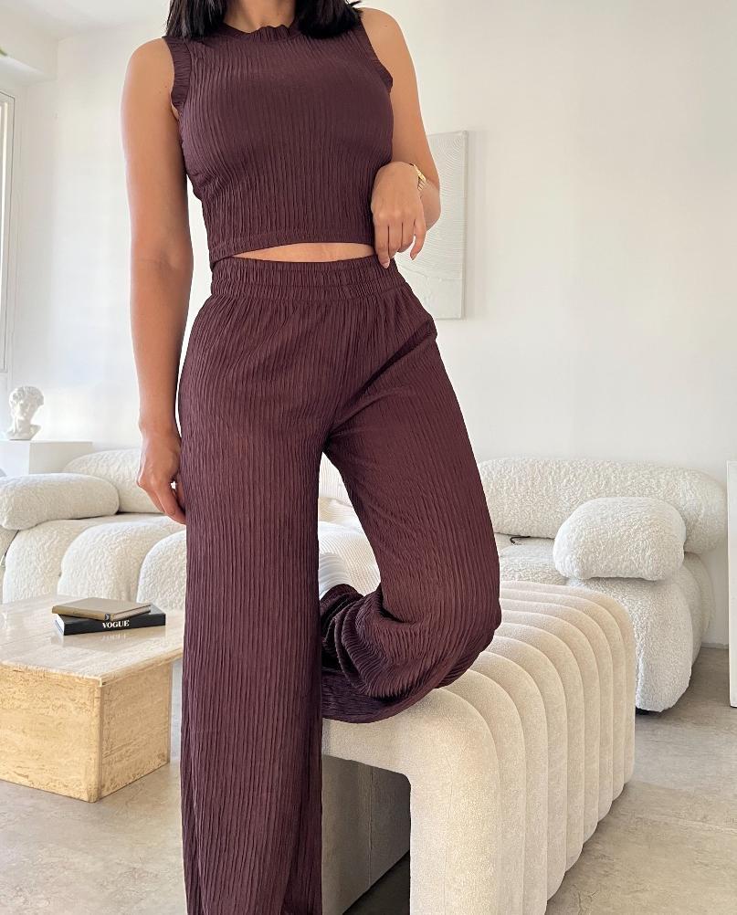 Conjunto de dos piezas sin mangas