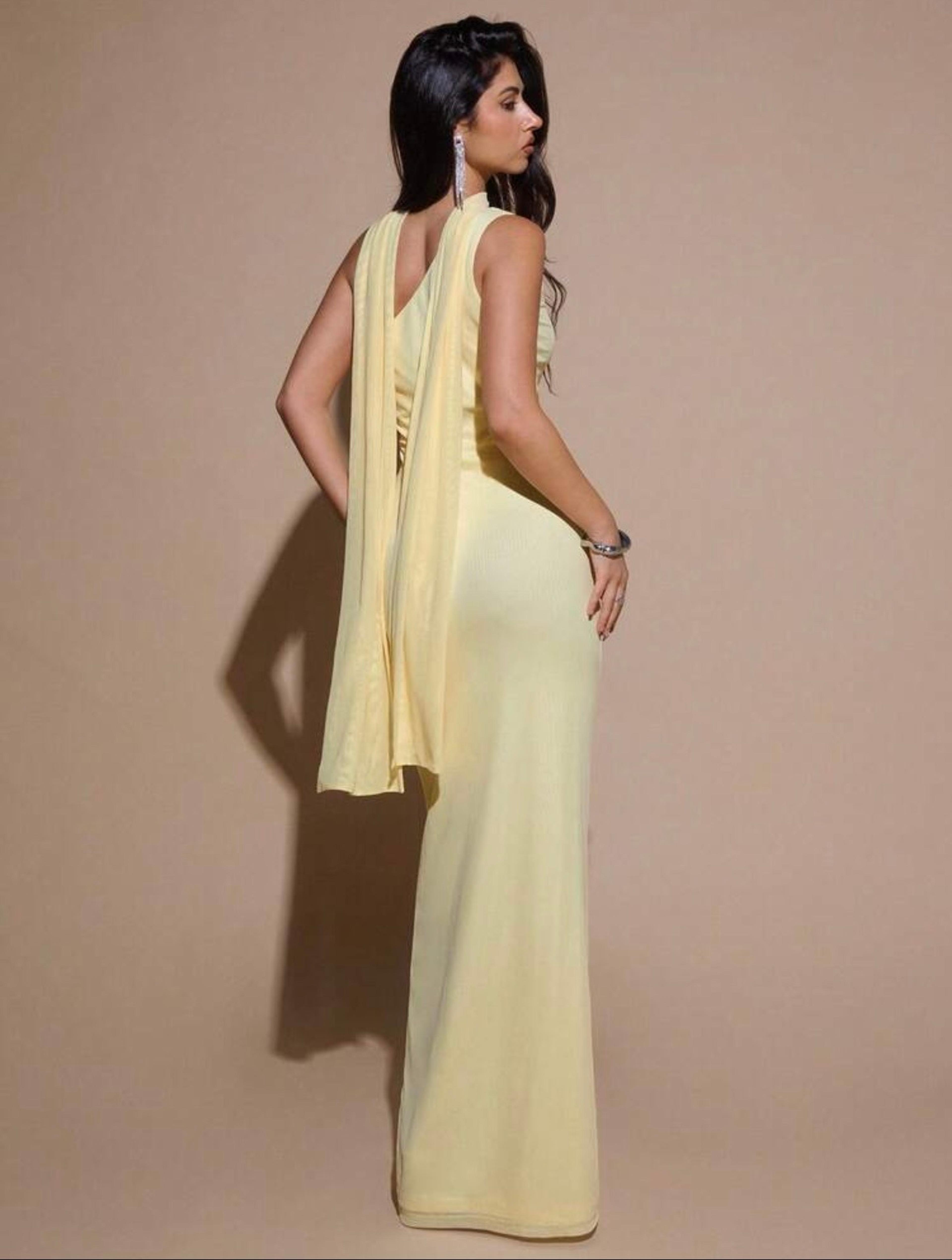 Asymmetrical tight dress view 1