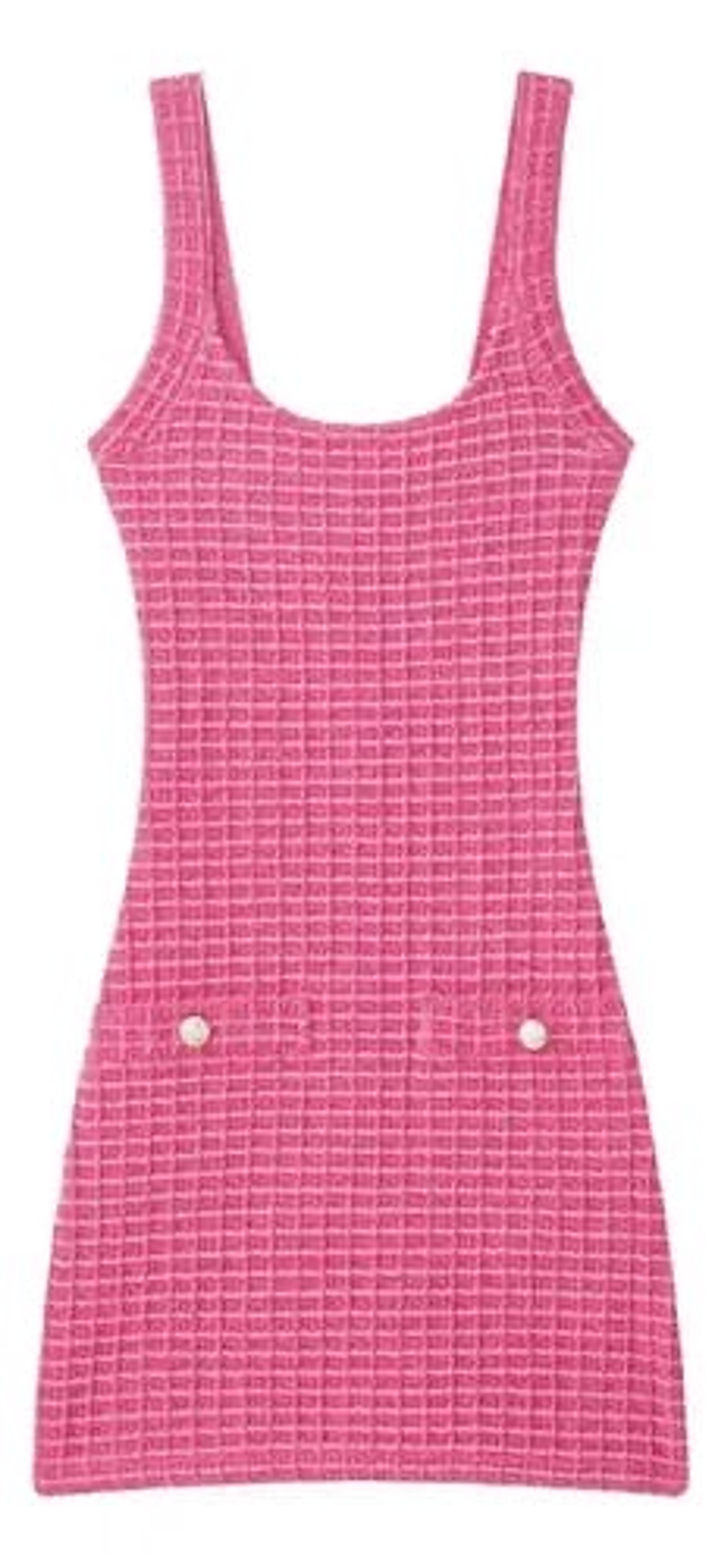 Vestido con botones de perla 