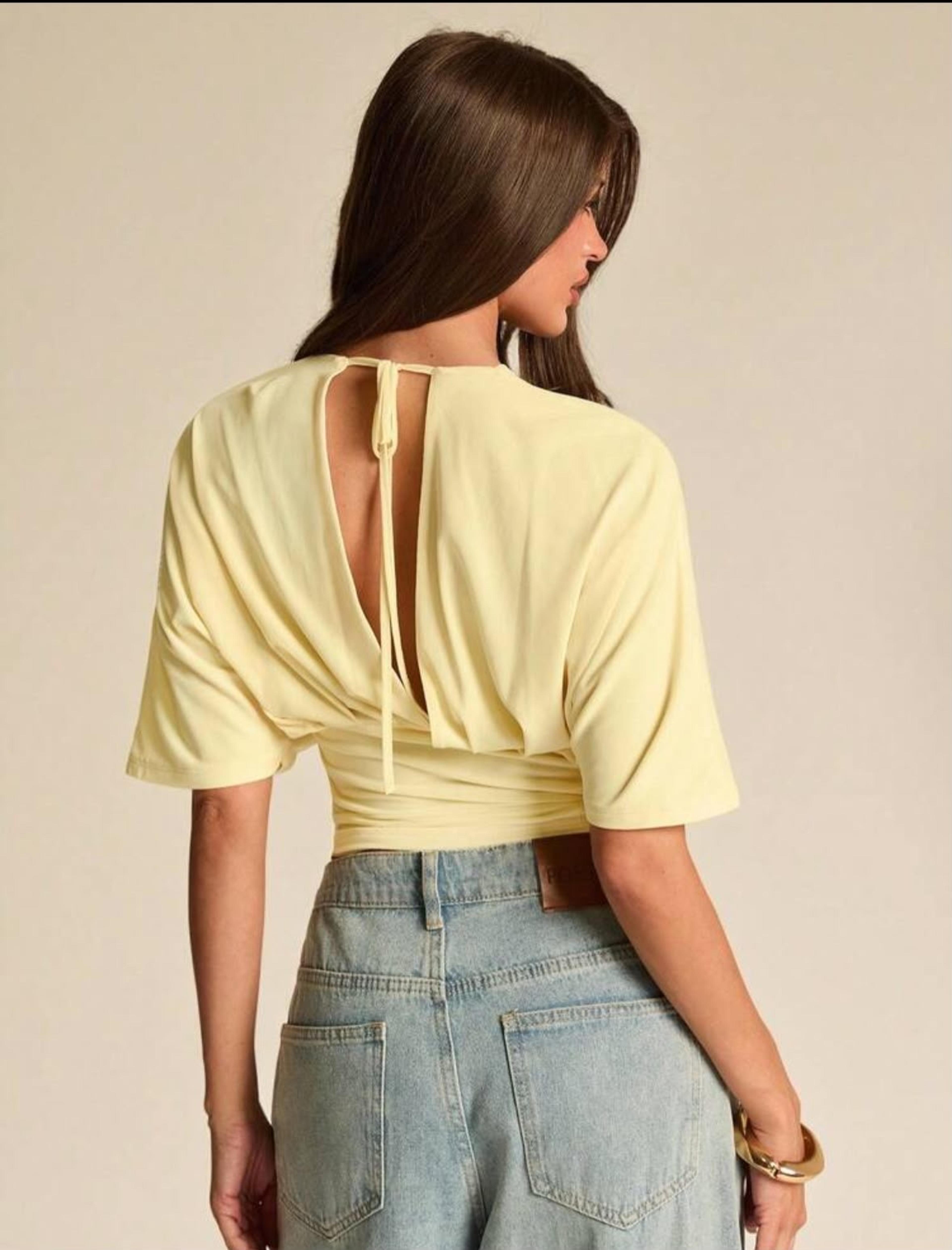 Camisa con mangas flojitas vista 2