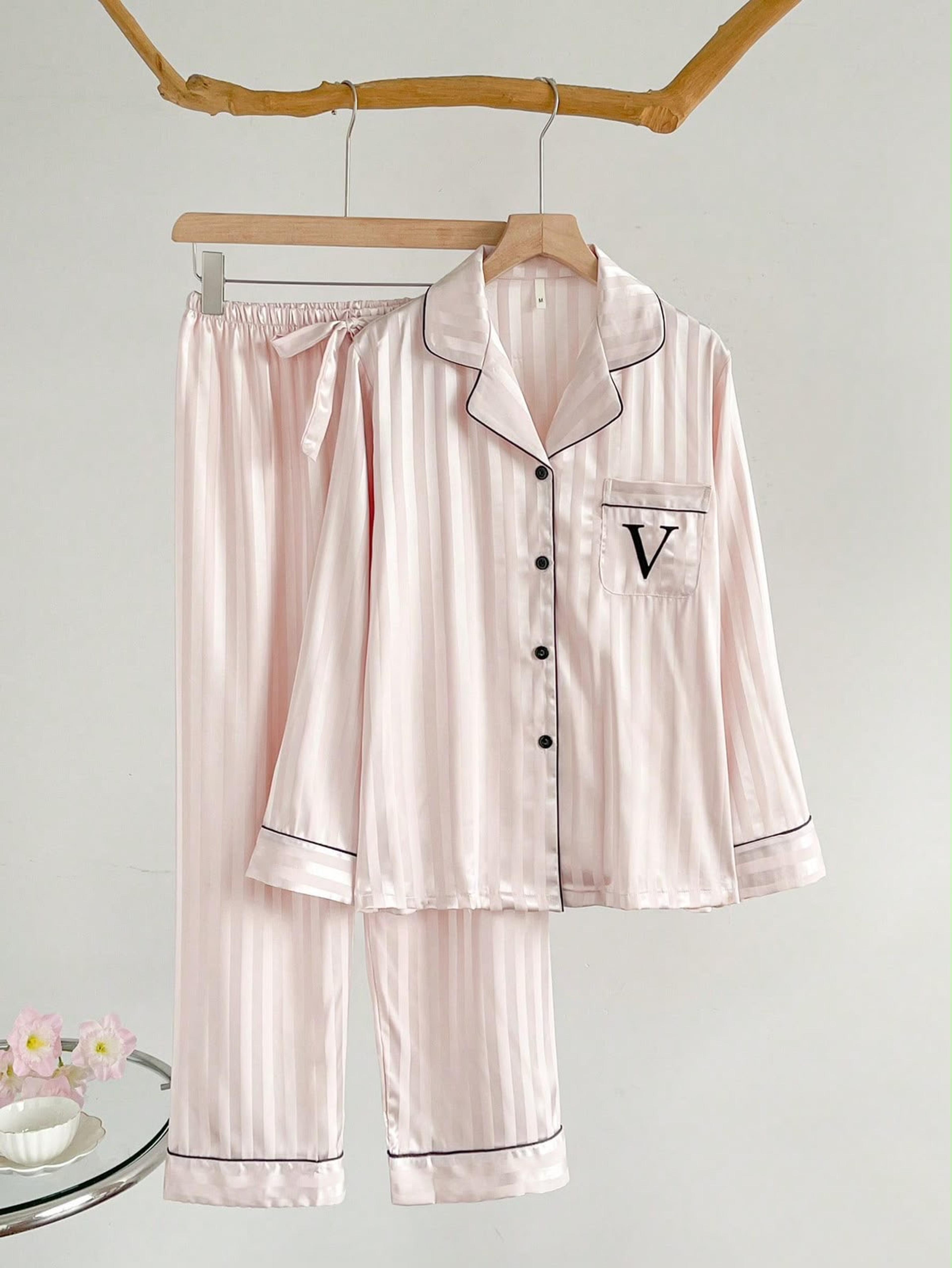 Pajamas with long sleeve shirt view 1