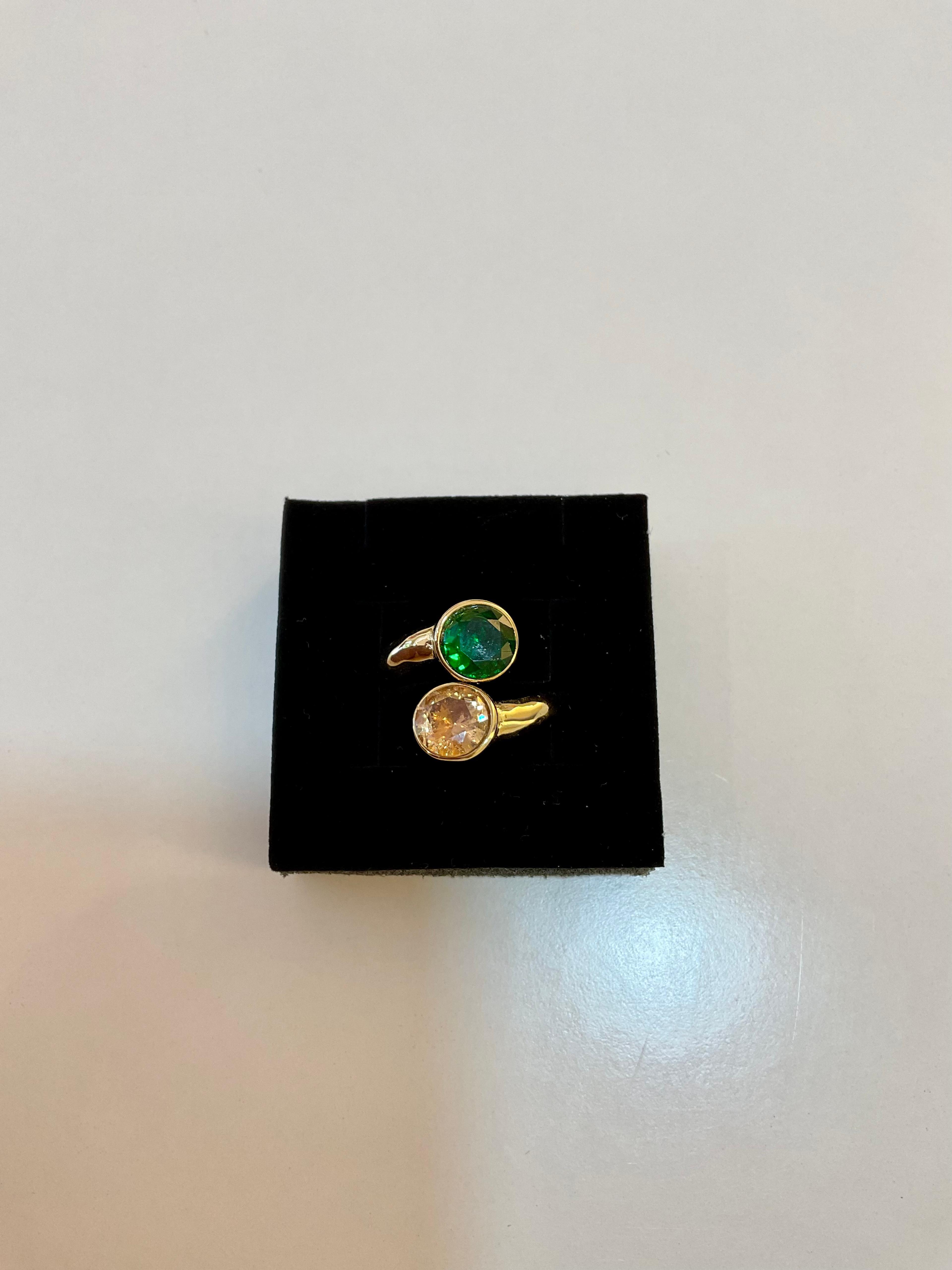 Anillo con piedras preciosa 