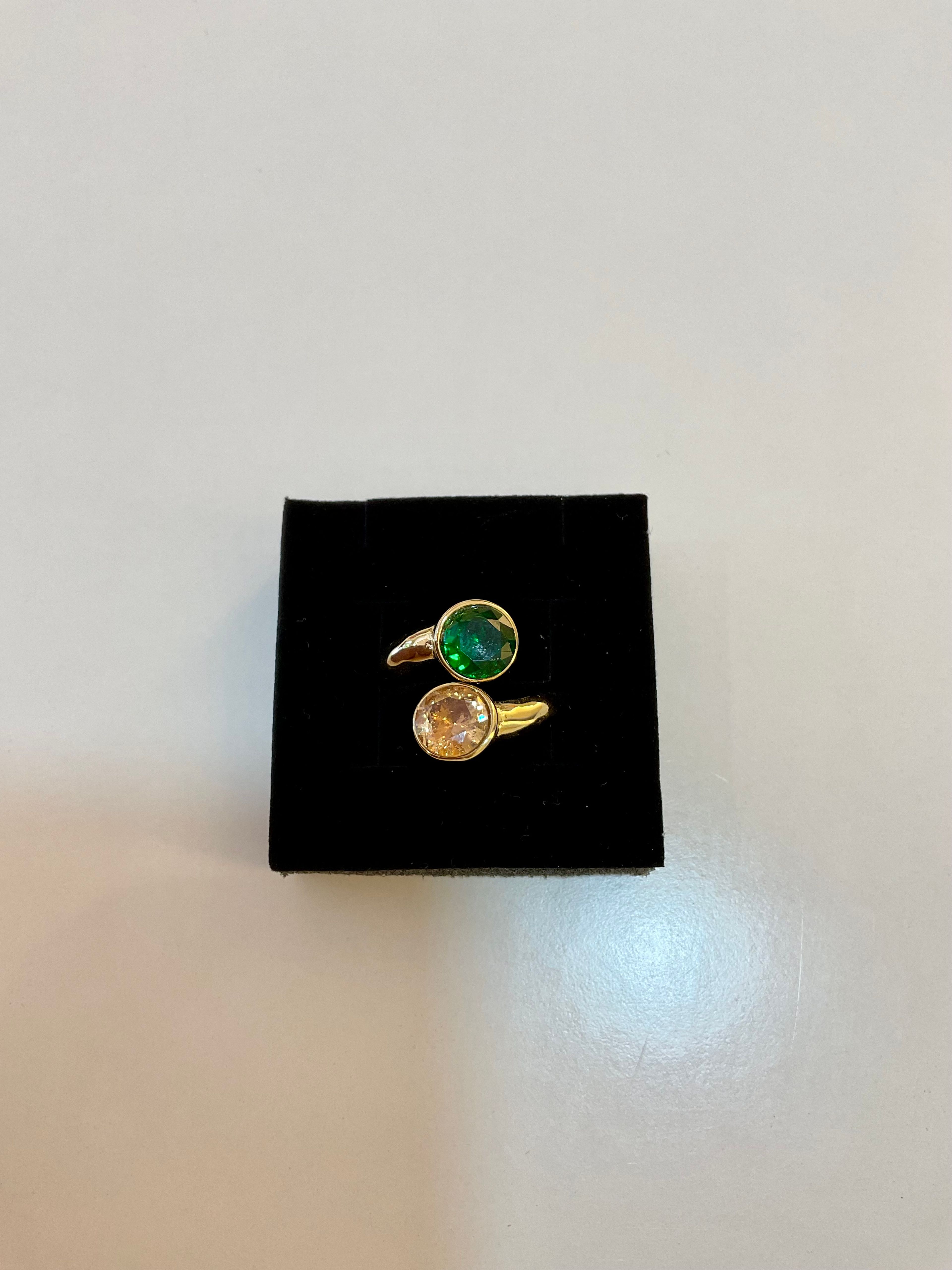 Ring with precious stones