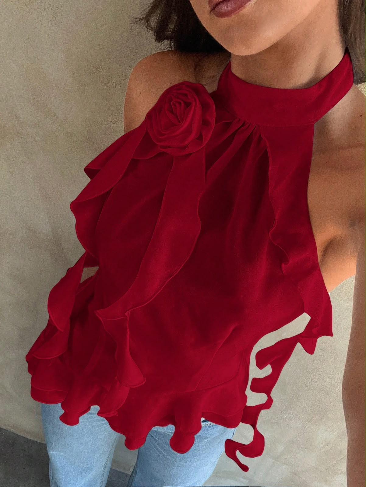 Blusa elegante y romántica
