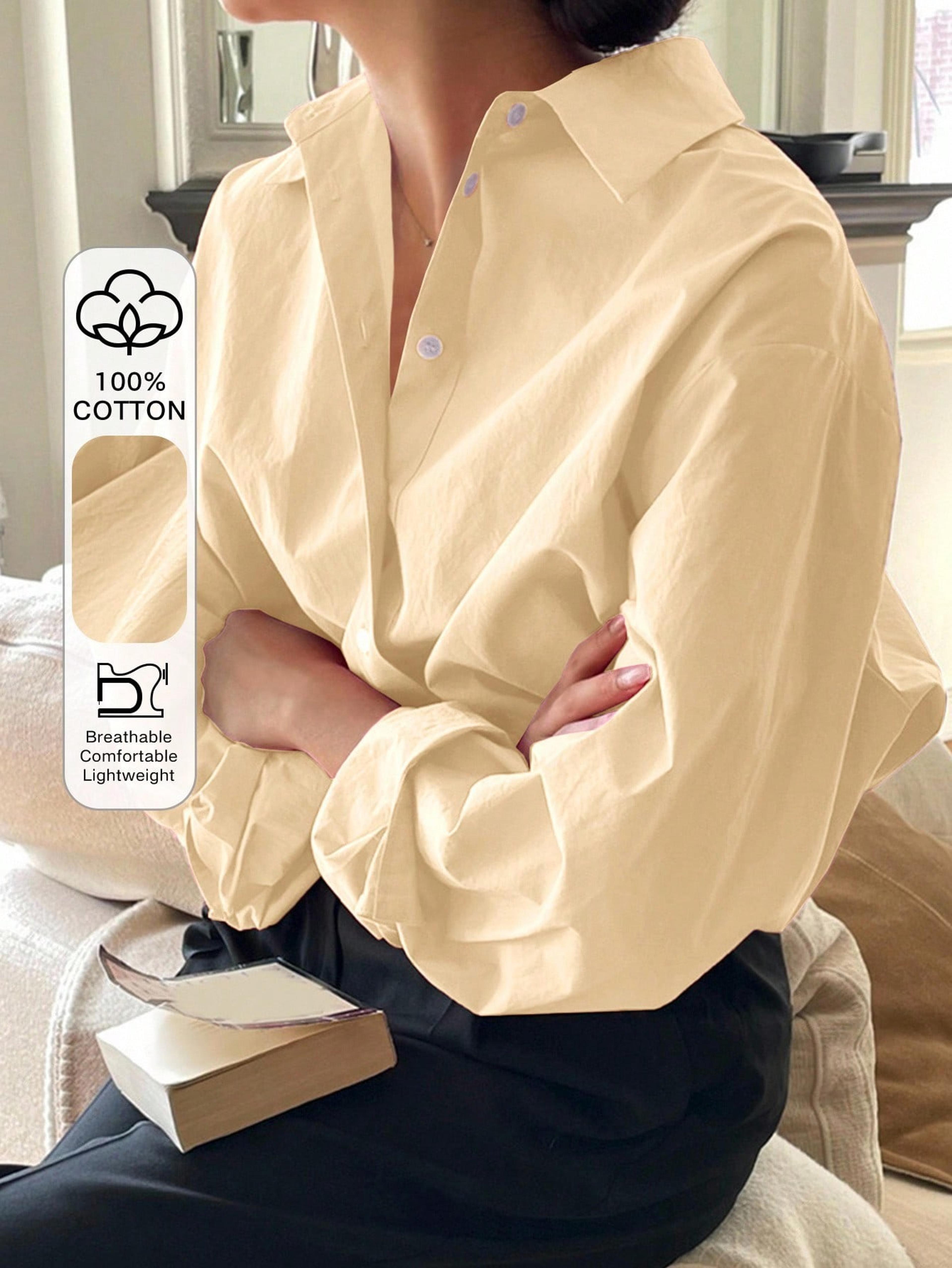 Versatile long sleeve shirt with buttons view 2