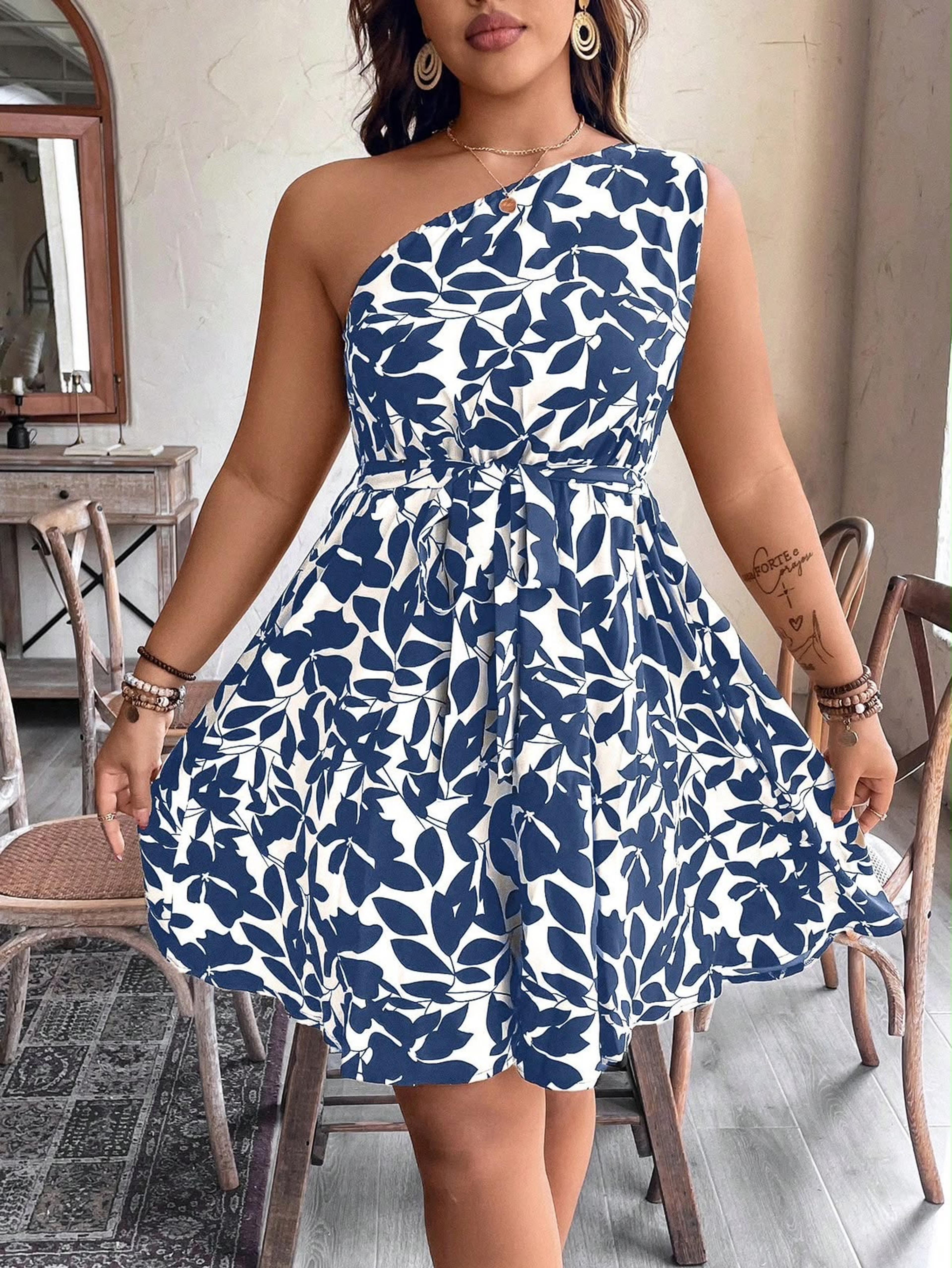 Vestido con hombro descubierto 