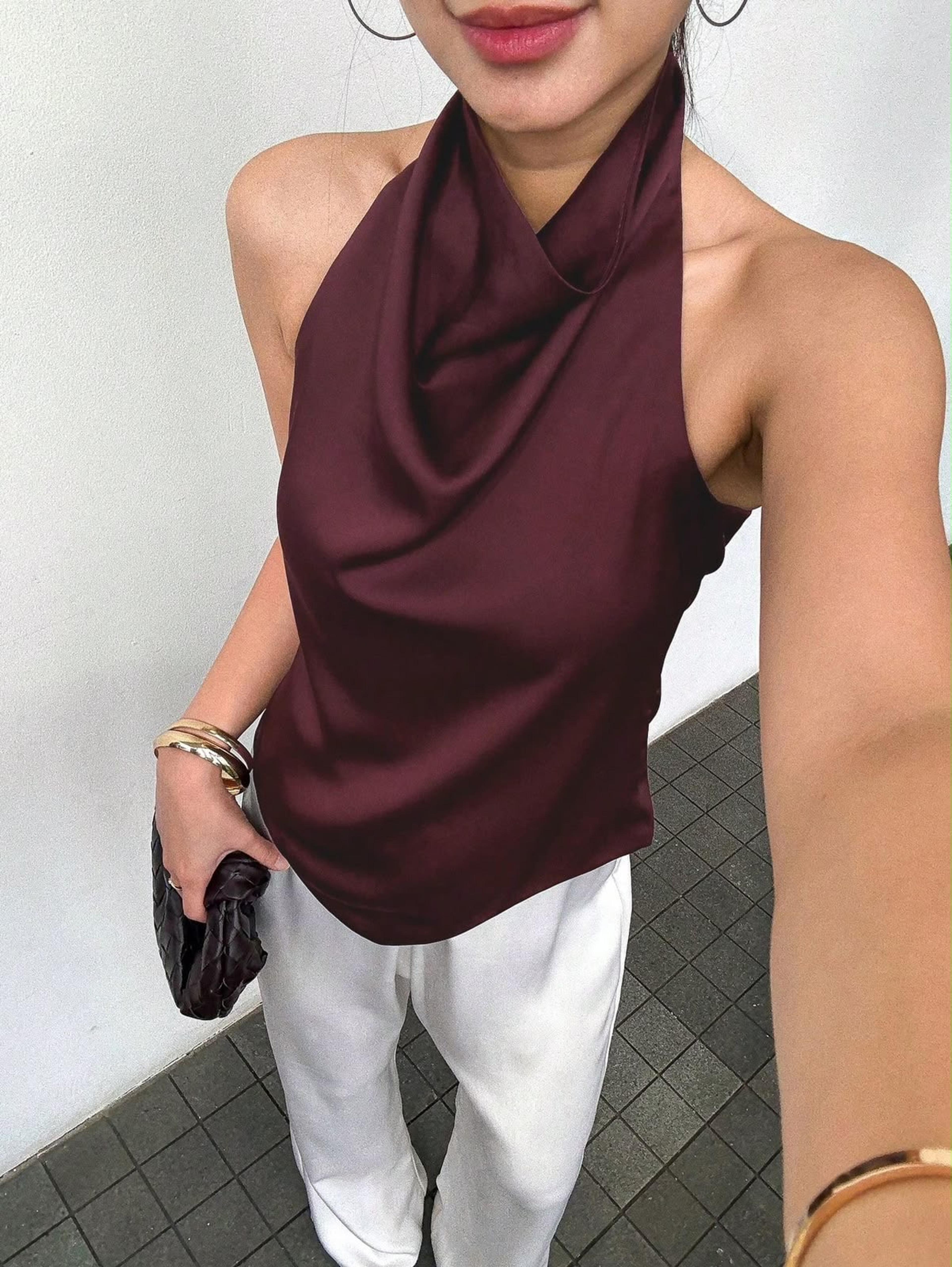 Satin blouse view 4