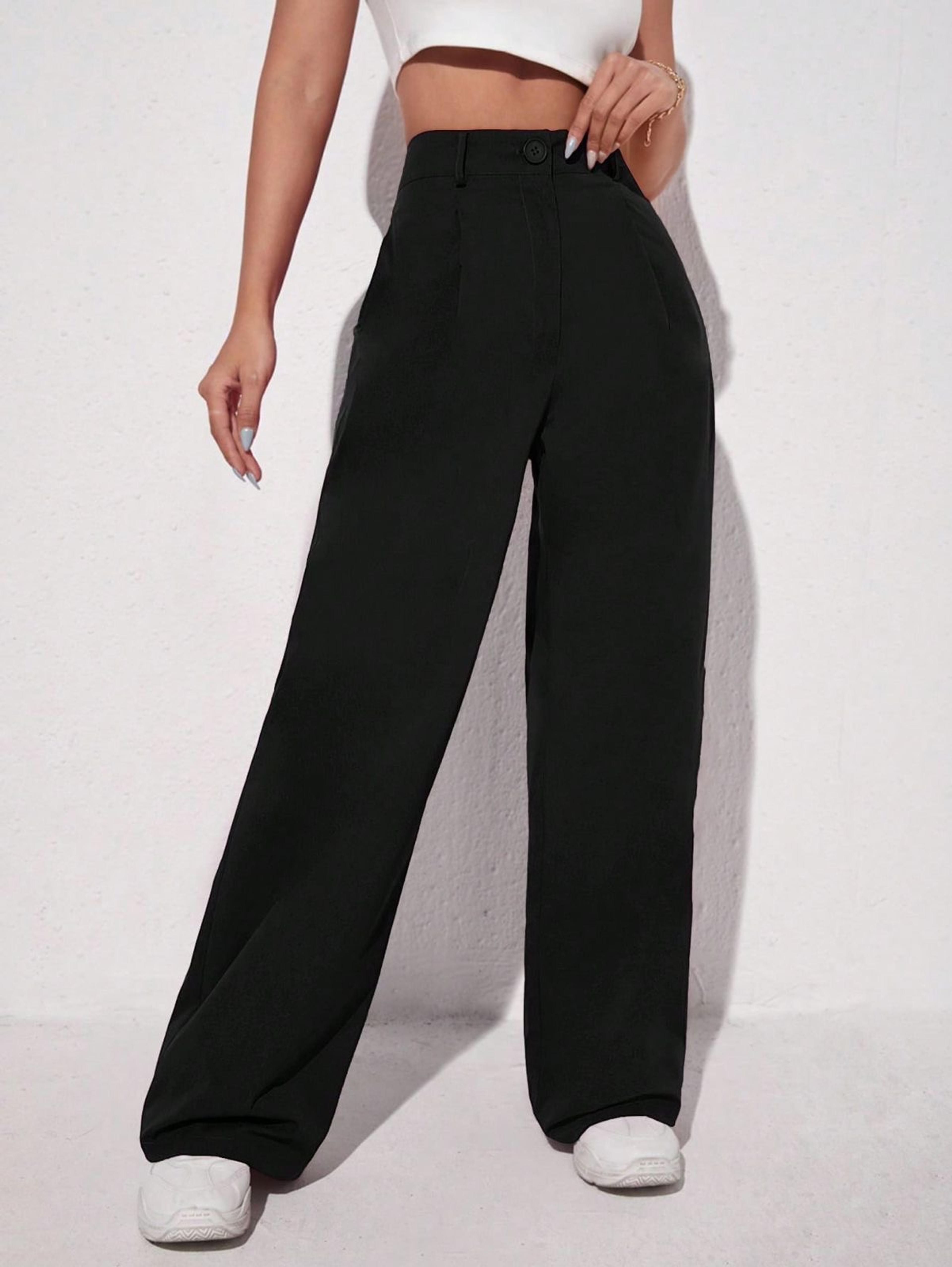 Pantalón de vestir de cintura alta 