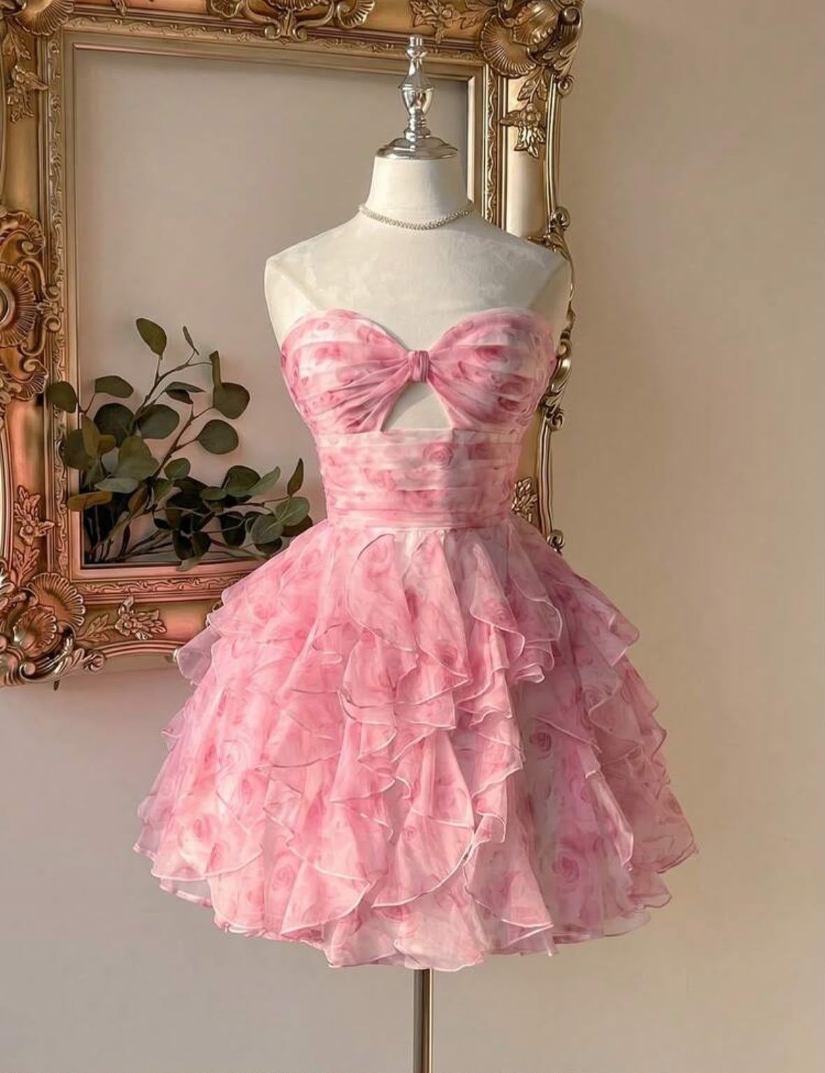 Pink sleeveless dress