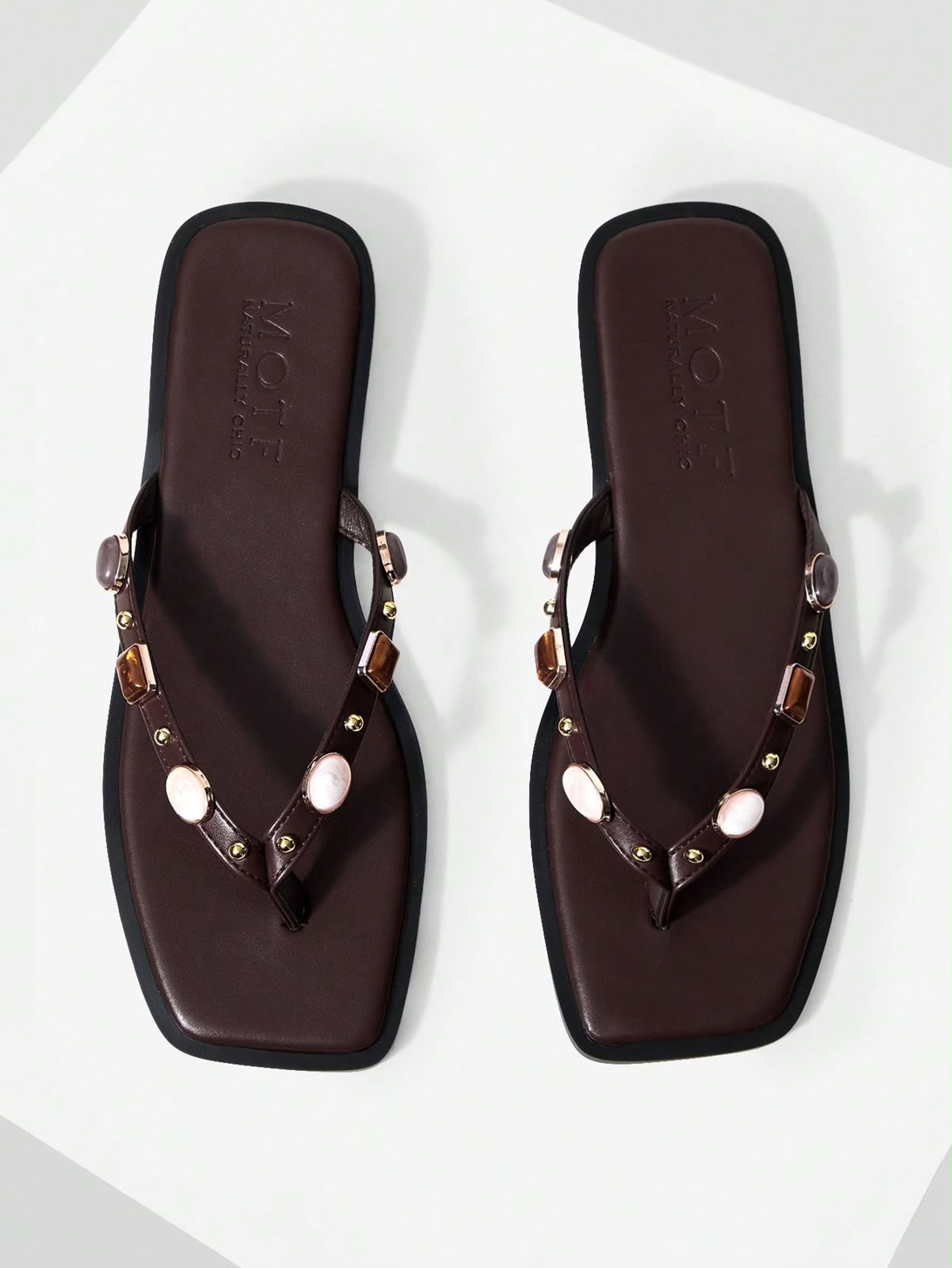 Sandals with decorative details