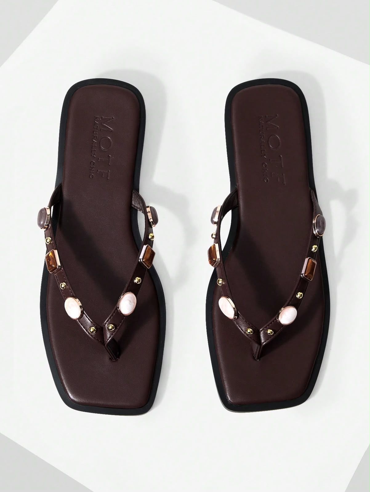 Sandals with decorative details