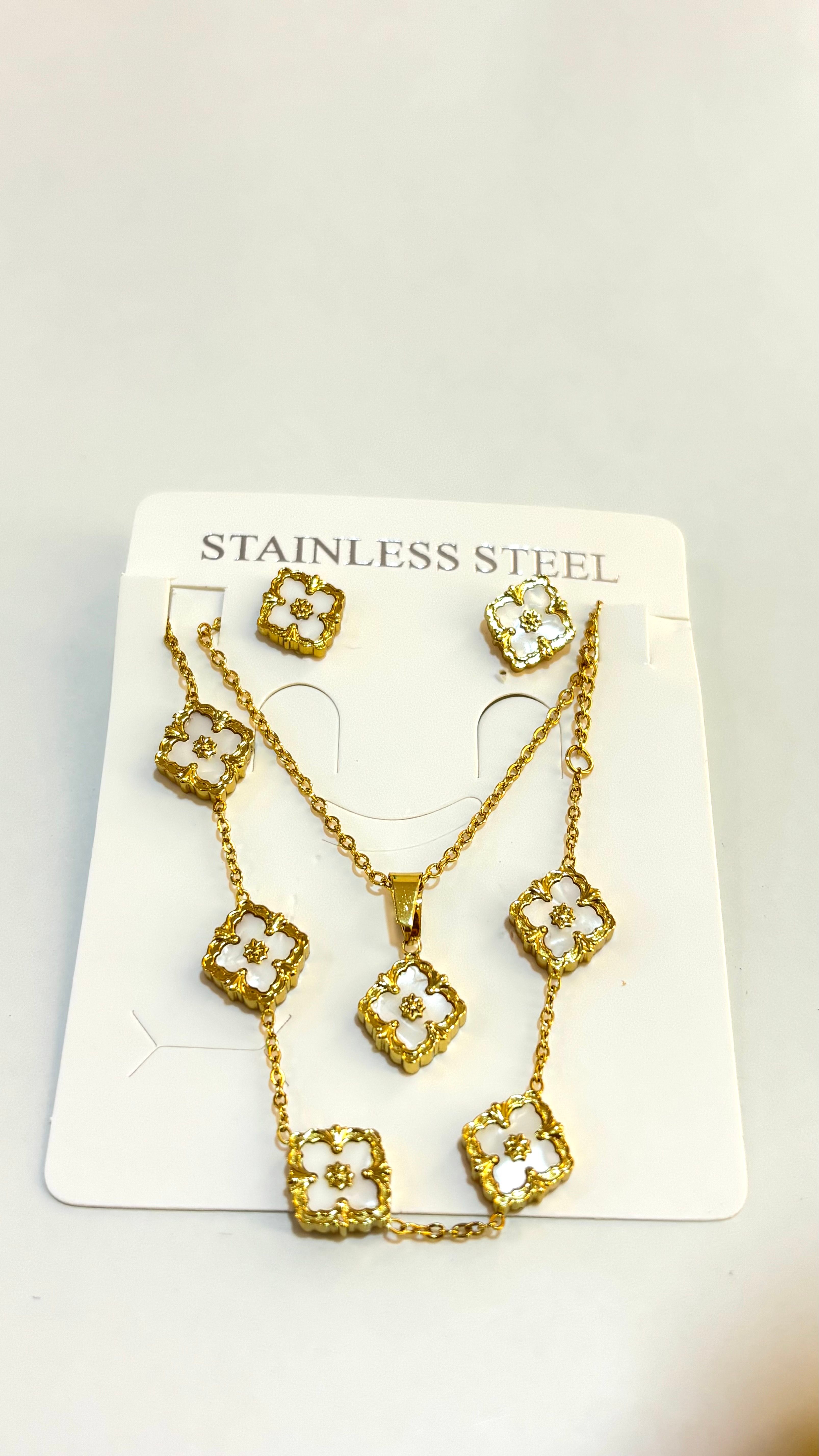 Set cadena arete y pulsera