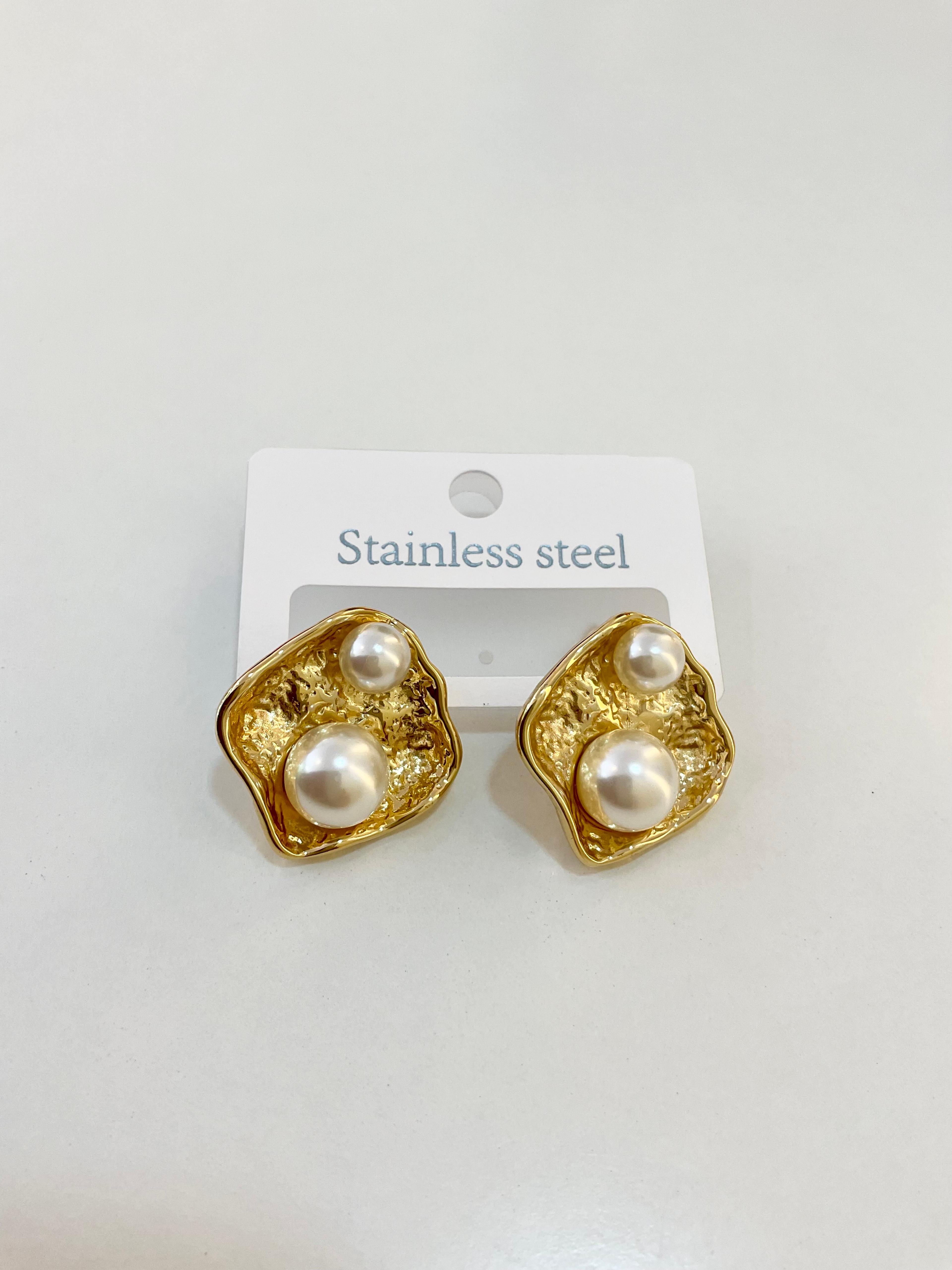 Gold Stainless steel earring 