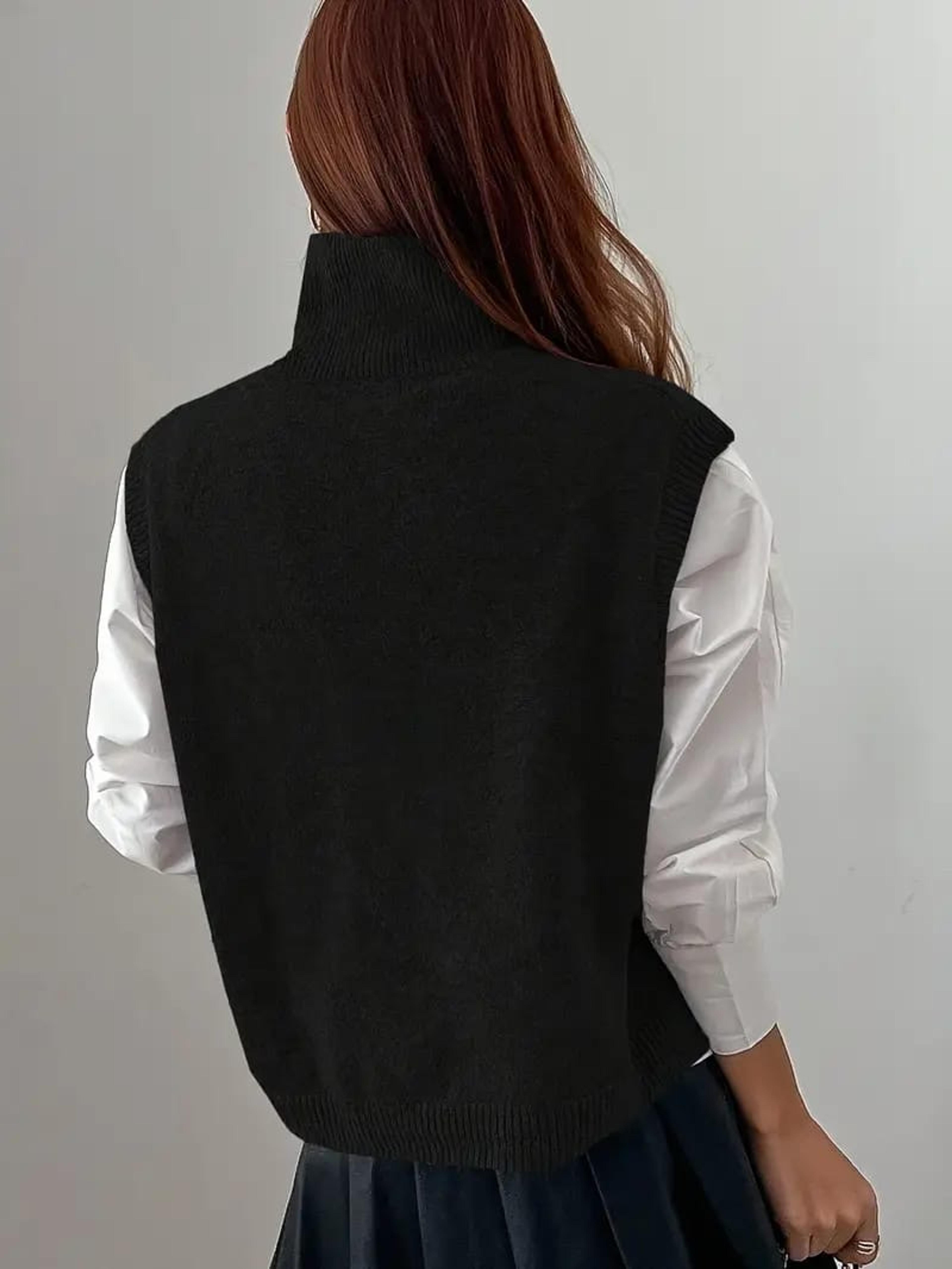 Chaleco Zara con cuello alto alternate view