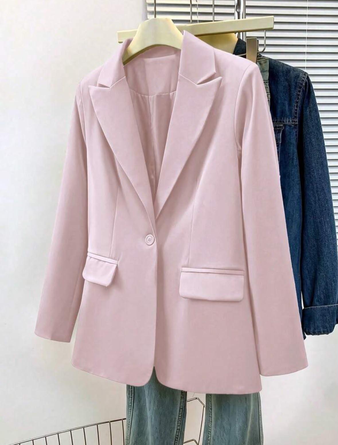 Blazer rosa elegante — vista alternativa