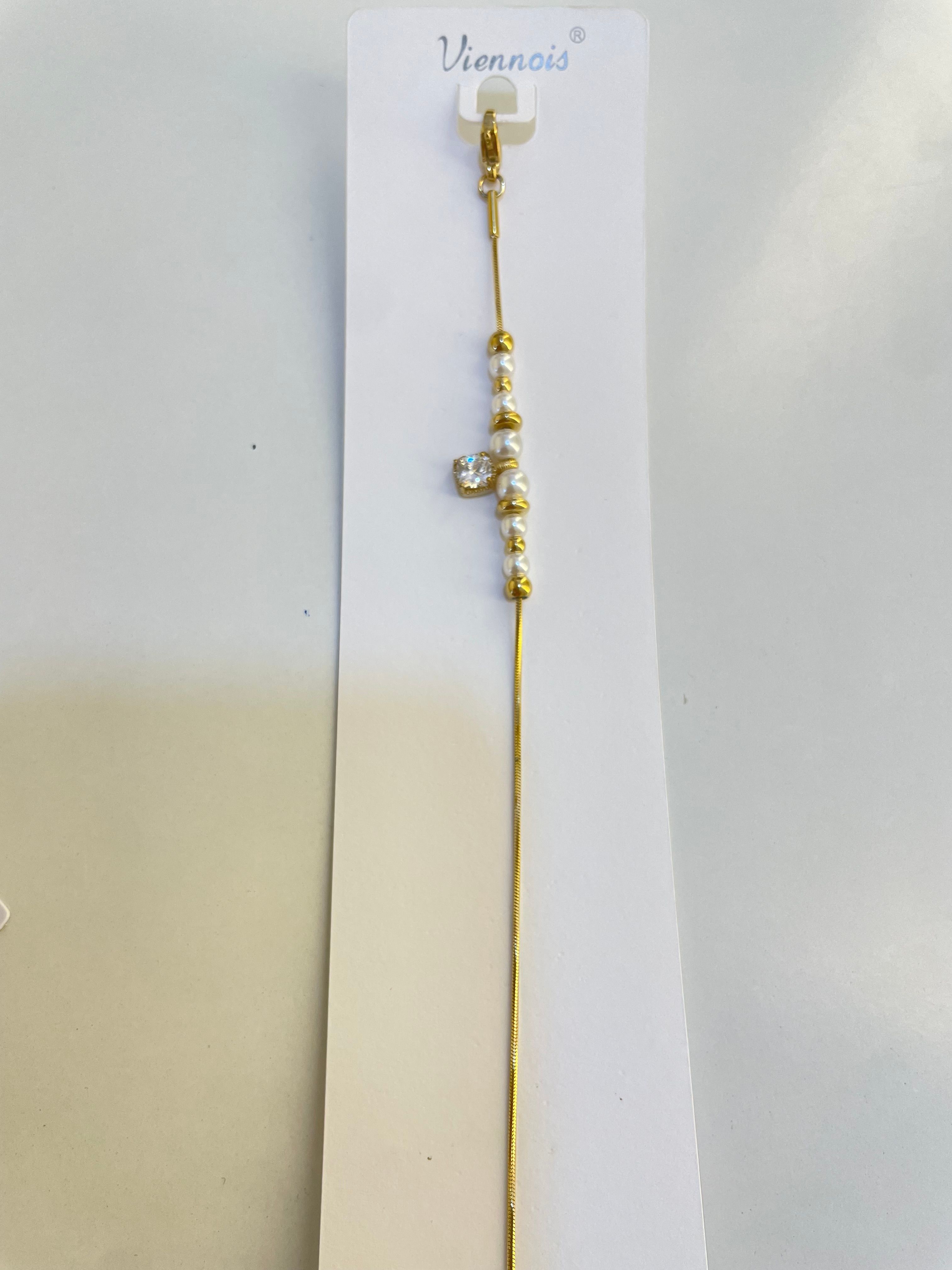 Pulsera con perlitas casual