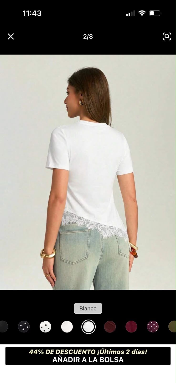 Casual shirt with lace1 view 2