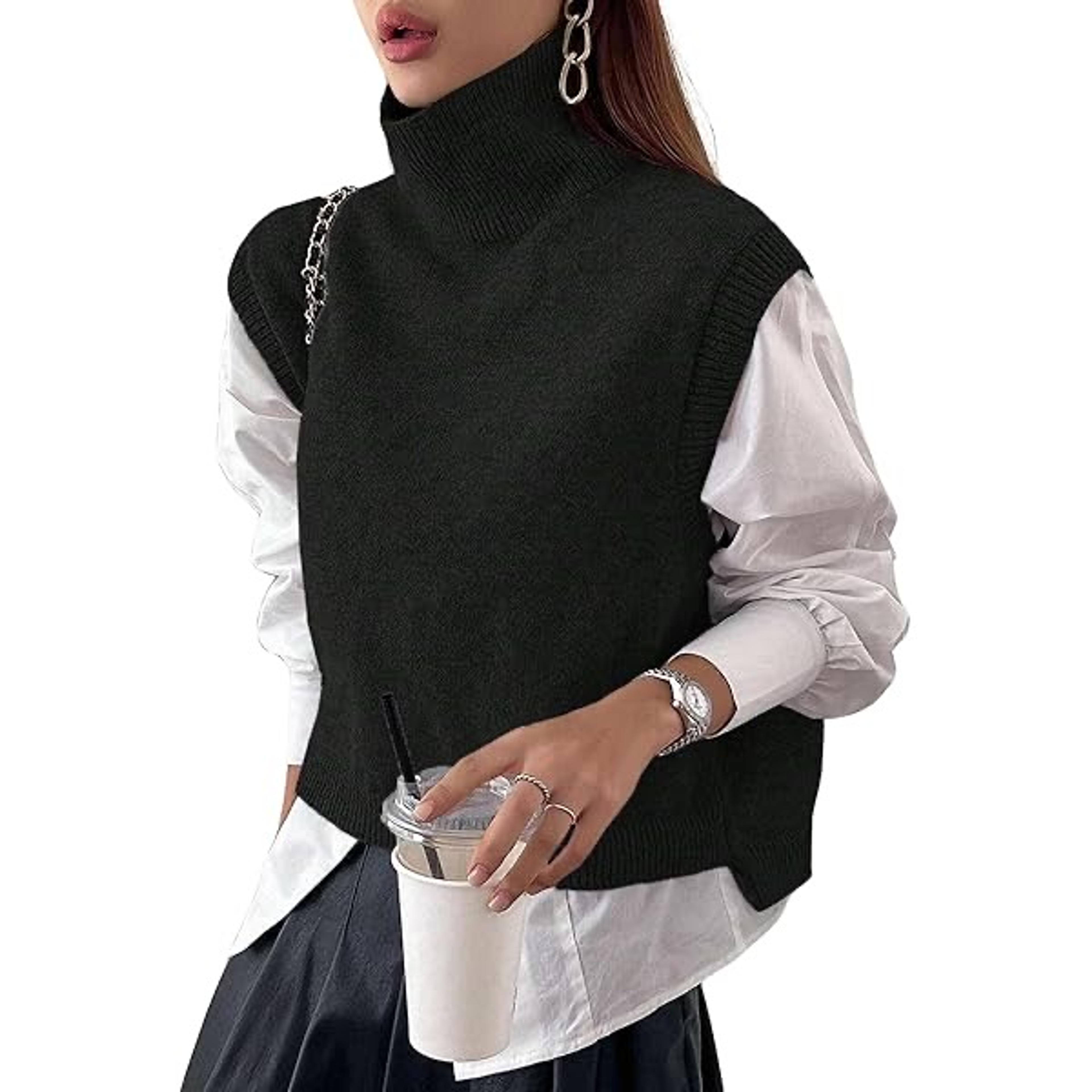 Chaleco Zara con cuello alto