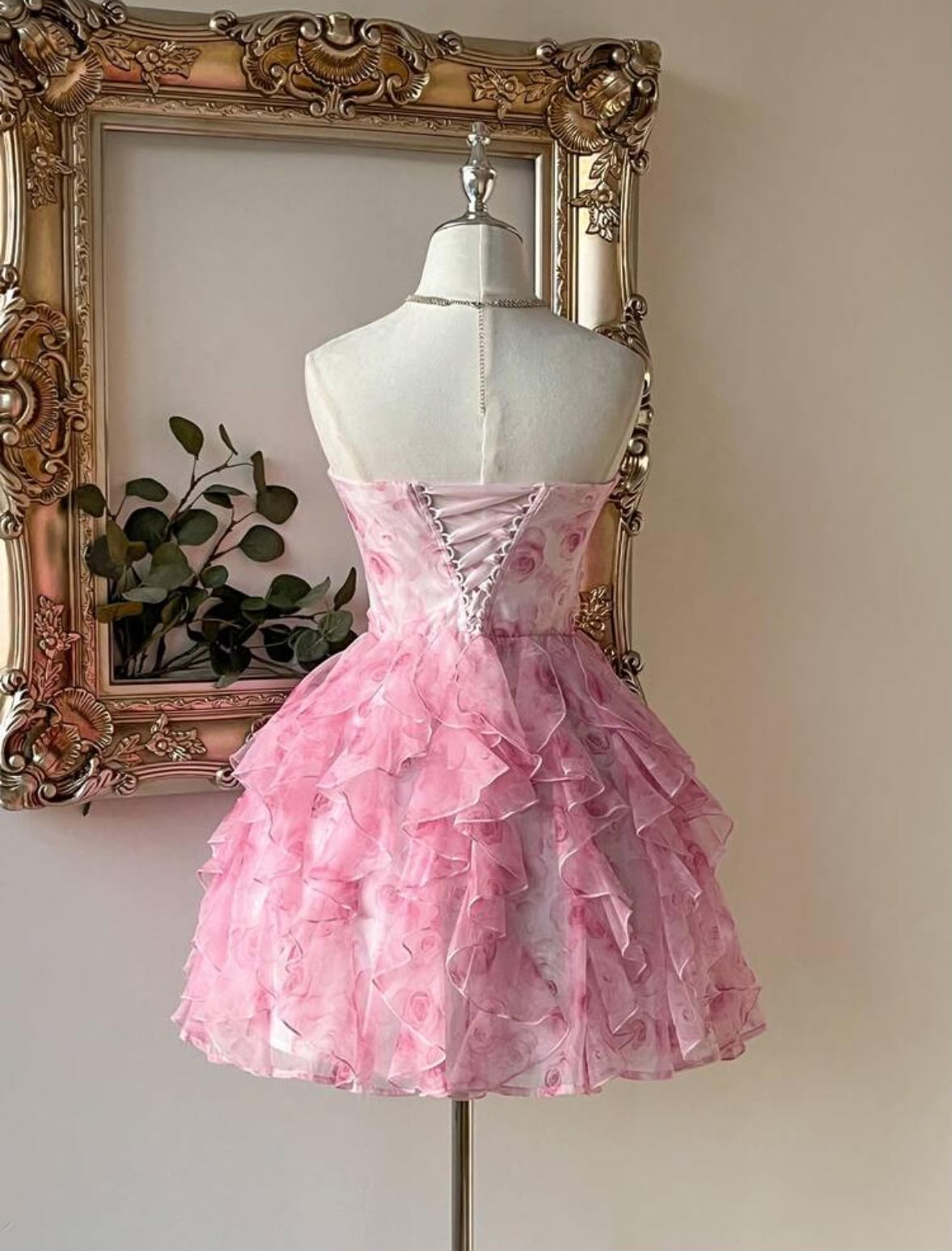 Pink sleeveless dress view 2