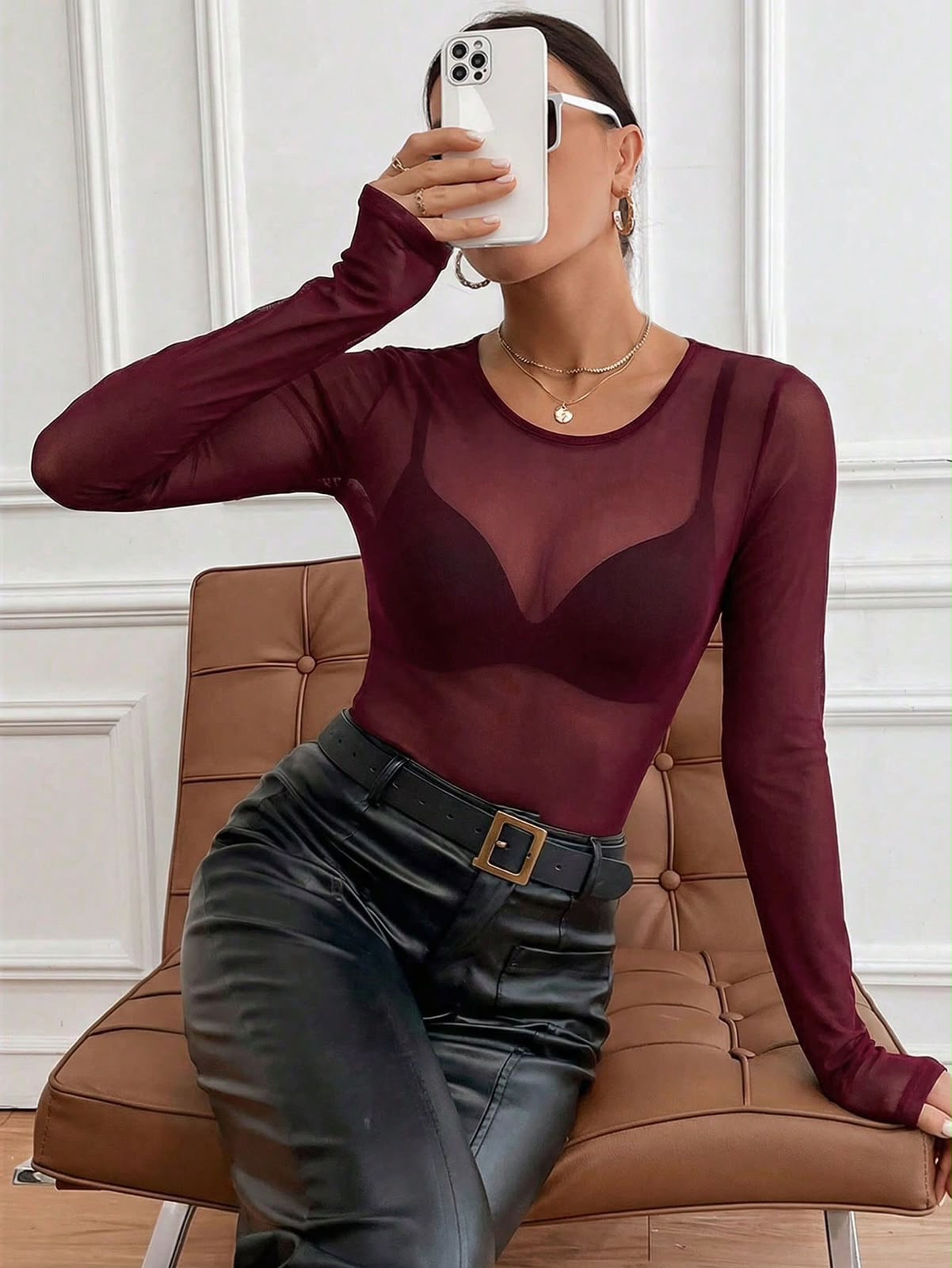 Camisa transparente