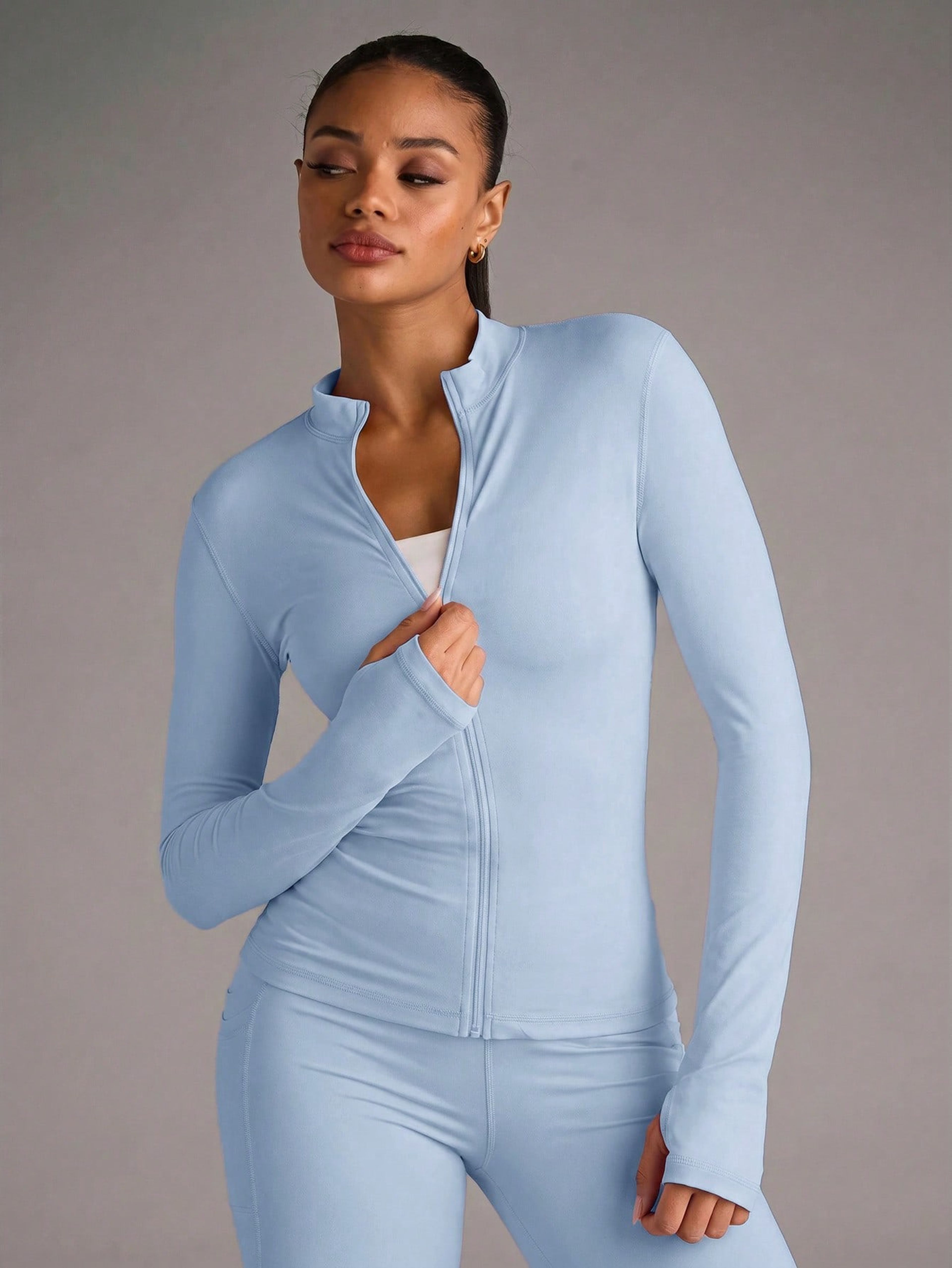 Pastel-tone sports jacket