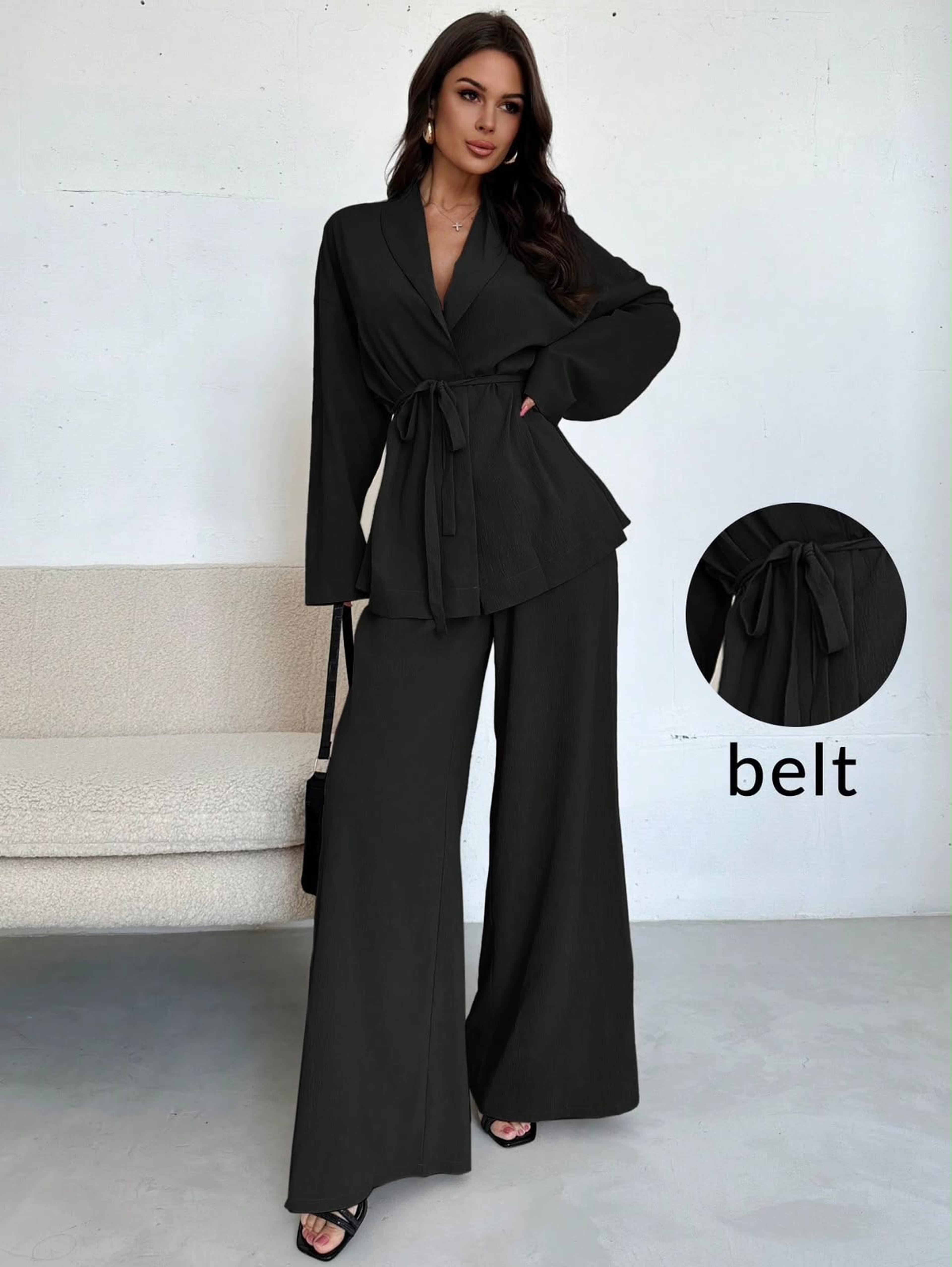 Conjunto con cinturón 